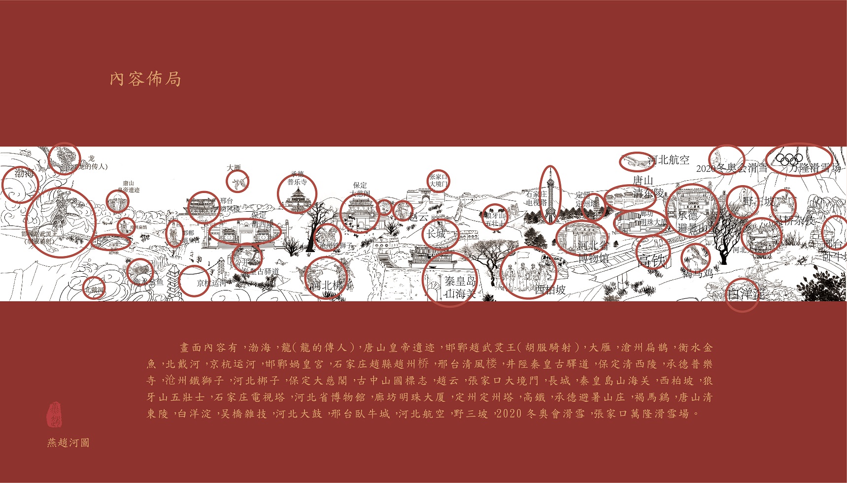 Yanzhao River Map，Hebei Wenchuang，Heli，Cultural creation，