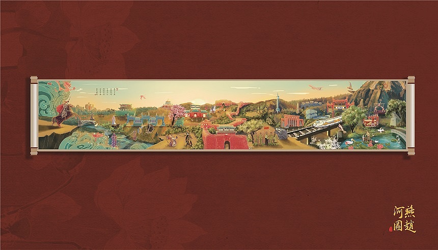 Yanzhao River Map，Hebei Wenchuang，Heli，Cultural creation，