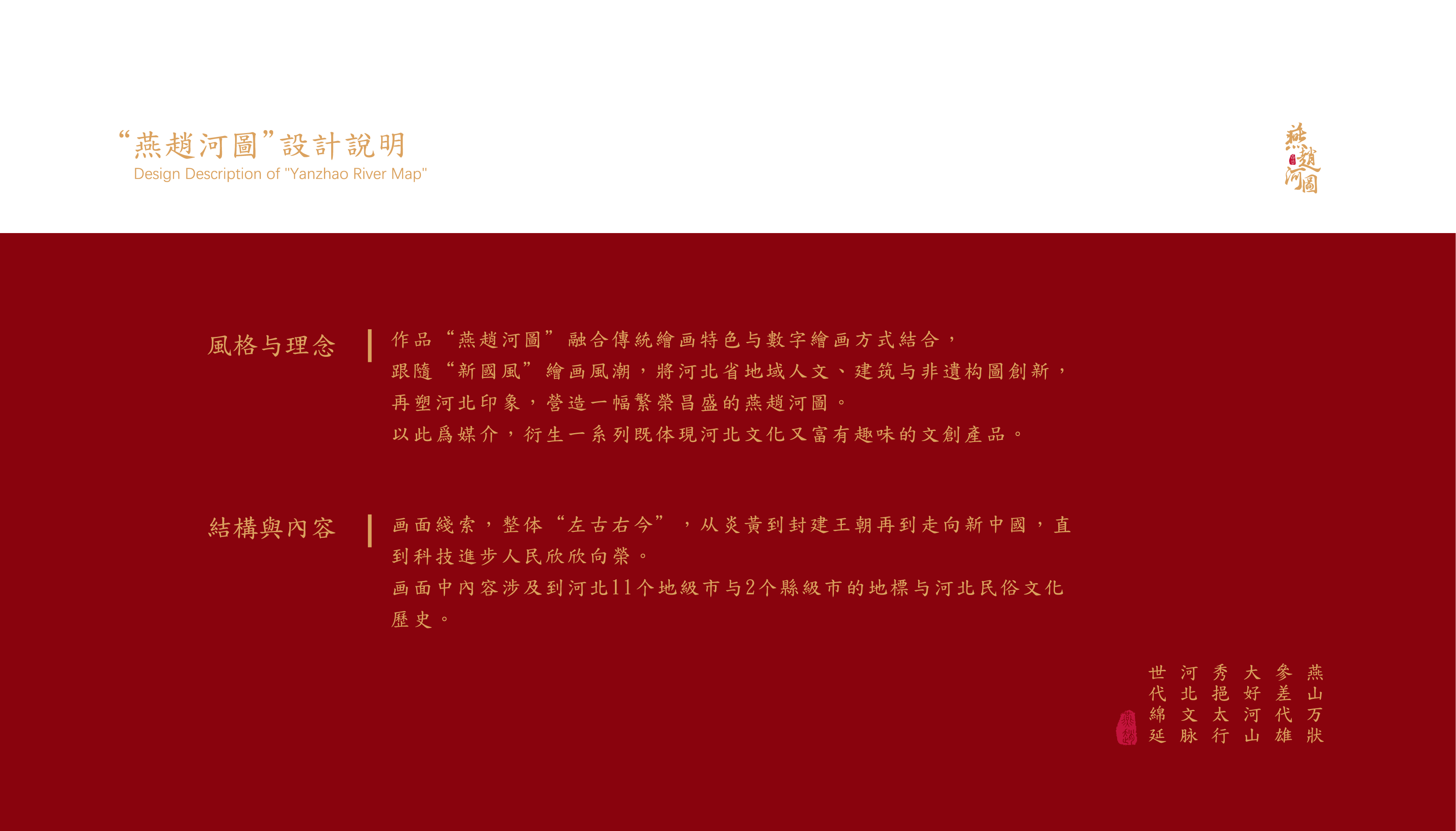 Yanzhao River Map，Hebei Wenchuang，Heli，Cultural creation，