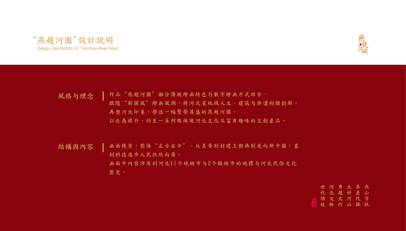 Yanzhao River Map，Hebei Wenchuang，Heli，Cultural creation，