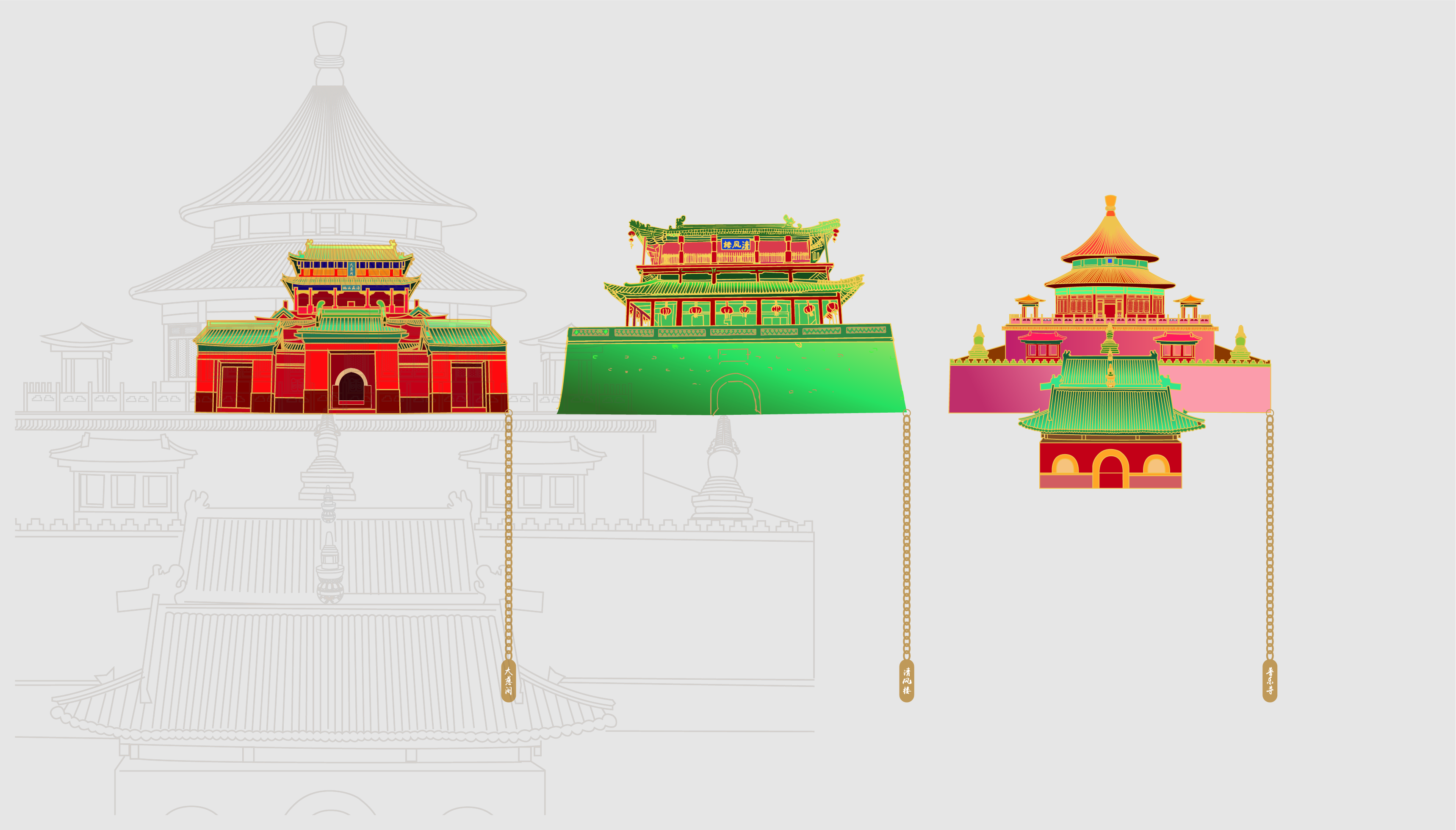 Yanzhao River Map，Hebei Wenchuang，Heli，Cultural creation，