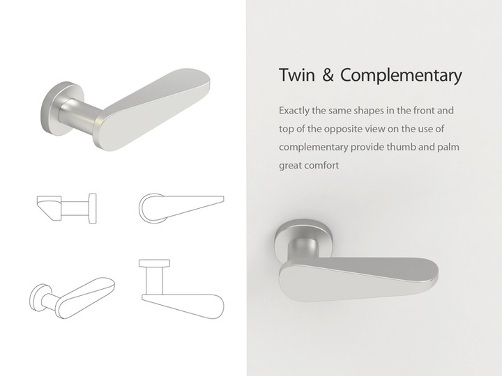 Door handle，Metal，Innovative design，