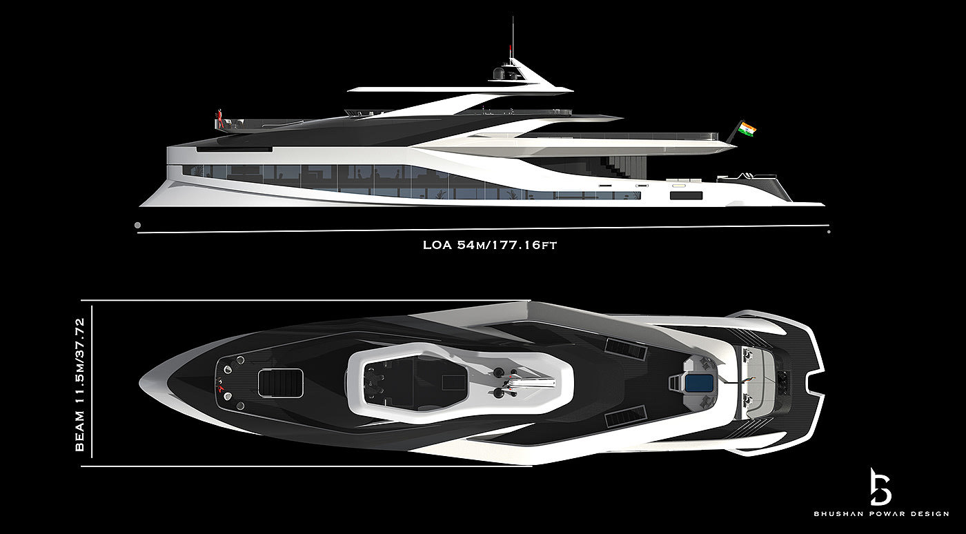 conceptual design，Yacht Design ，AYATI SPEED，