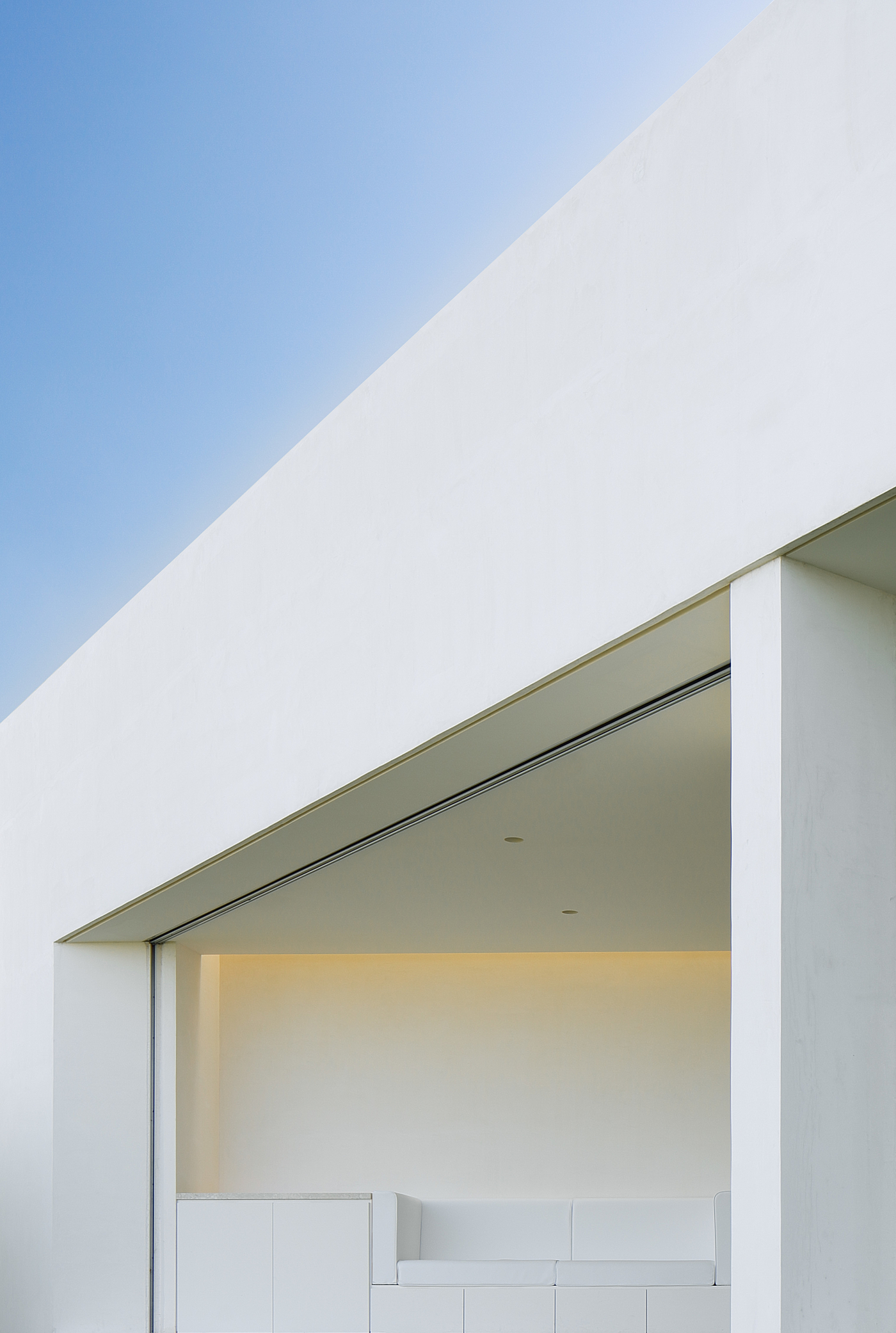 白色，极简，建筑设计，Okinawa House，