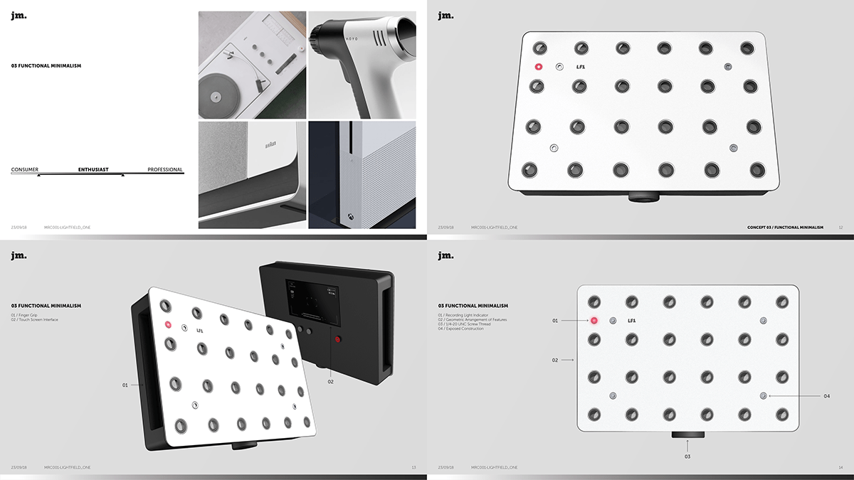 Volumetric camera，video camera，LIGHTFIELD ONE，black，