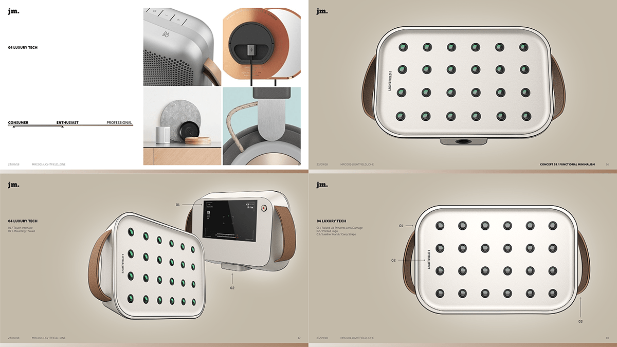 Volumetric camera，video camera，LIGHTFIELD ONE，black，