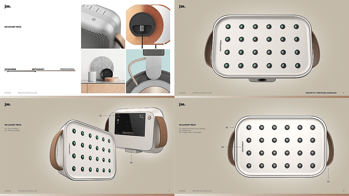 Volumetric camera，video camera，LIGHTFIELD ONE，black，