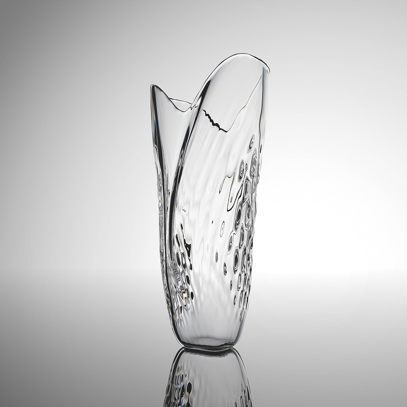 Glass，ripple，vase，
