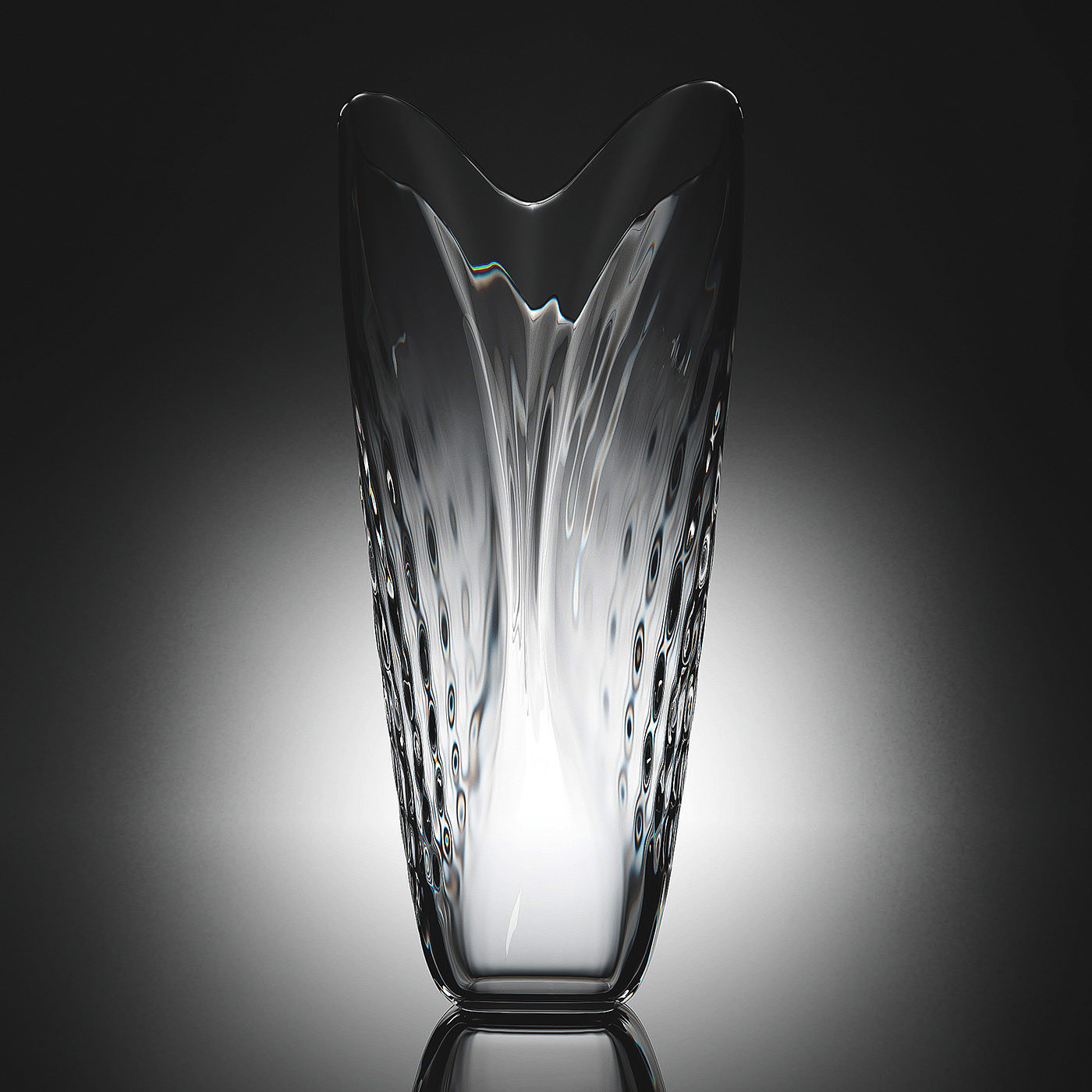 Glass，ripple，vase，