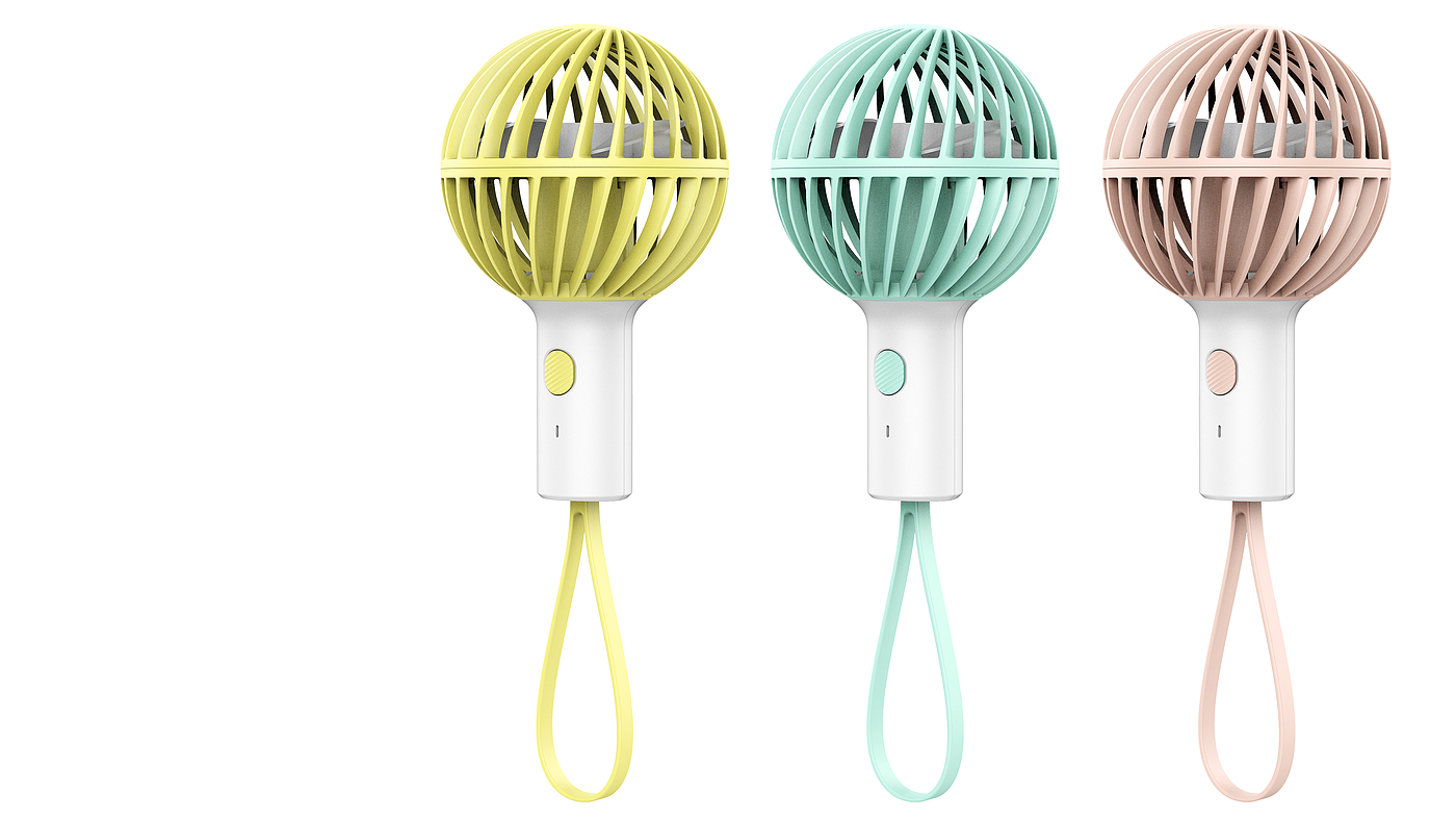 Small fan，Hand held small fan，ball，lollipop，ice cream，