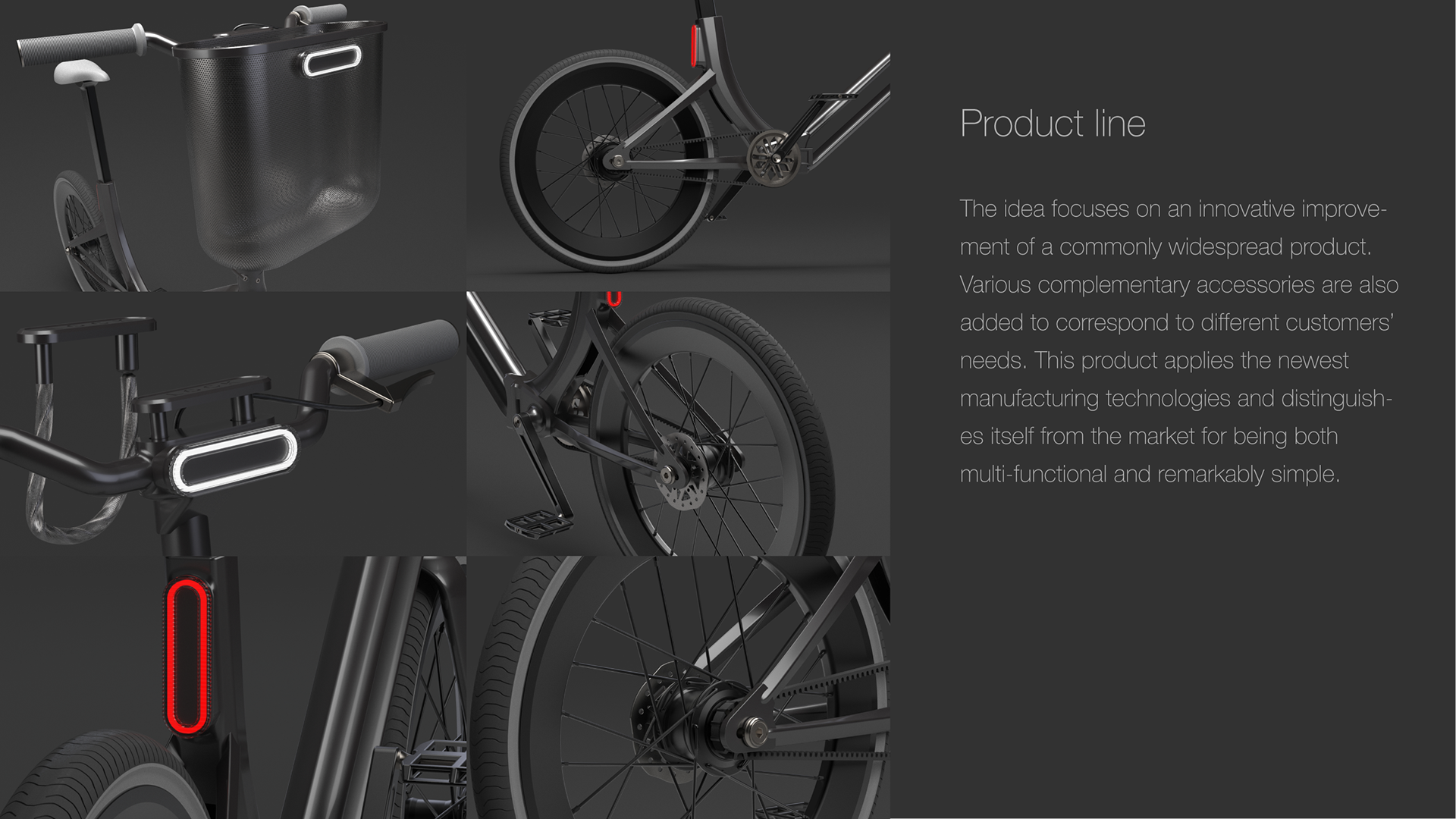 city，black，Folding bicycle，conceptual design，Bicycle，