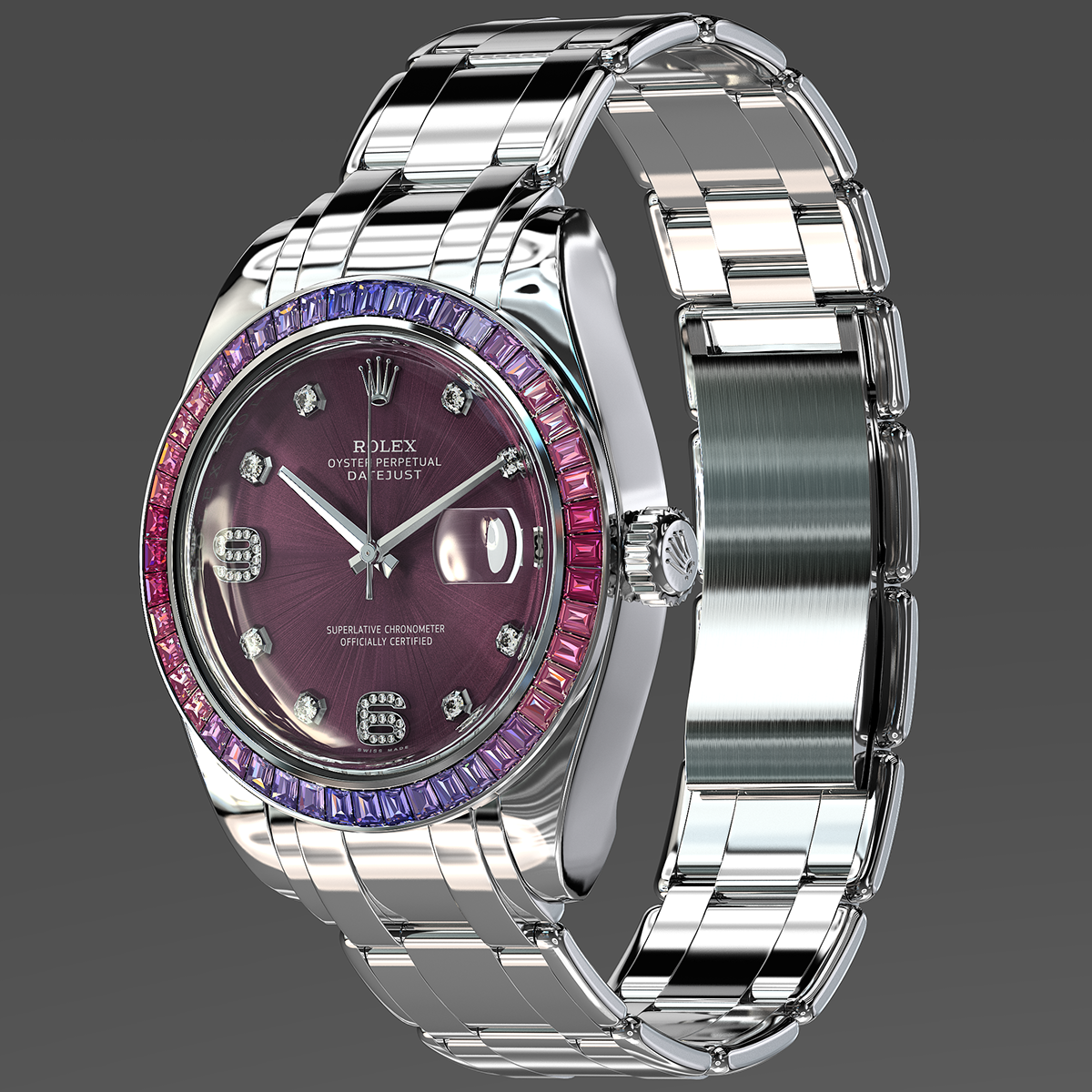 decorate，luxurious，delicate，sapphire，Wristwatch，