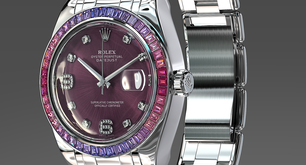 decorate，luxurious，delicate，sapphire，Wristwatch，