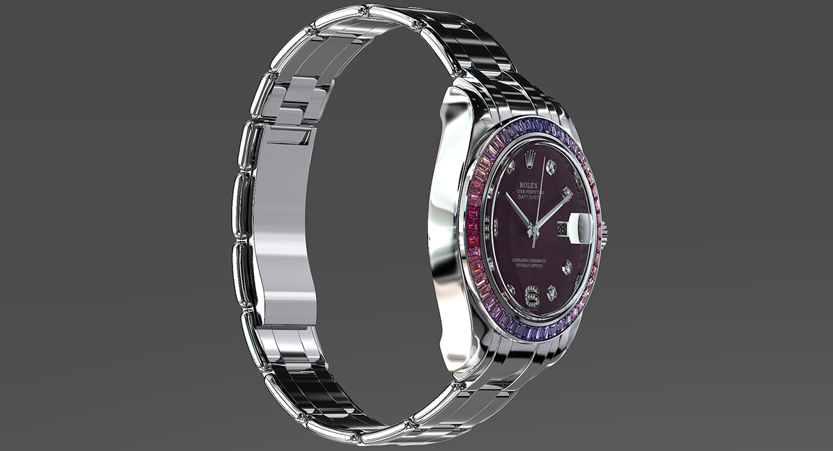 decorate，luxurious，delicate，sapphire，Wristwatch，