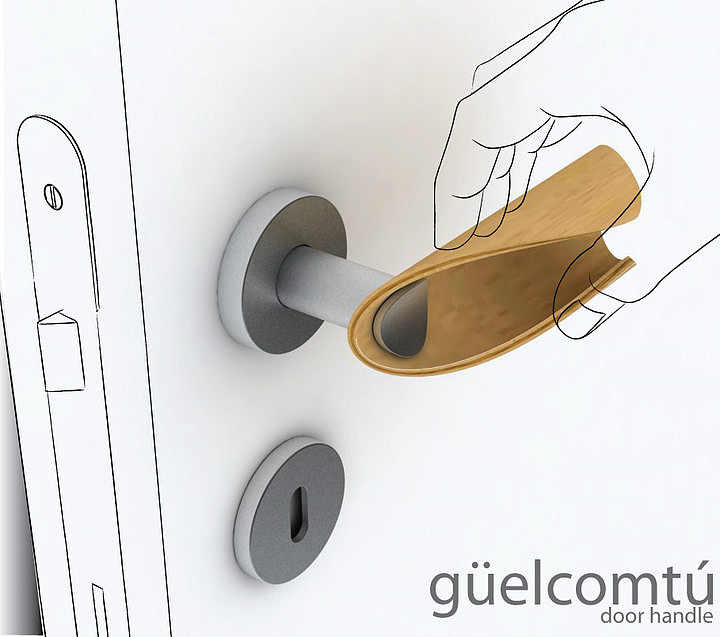 Door handle，Metal，Innovative design，