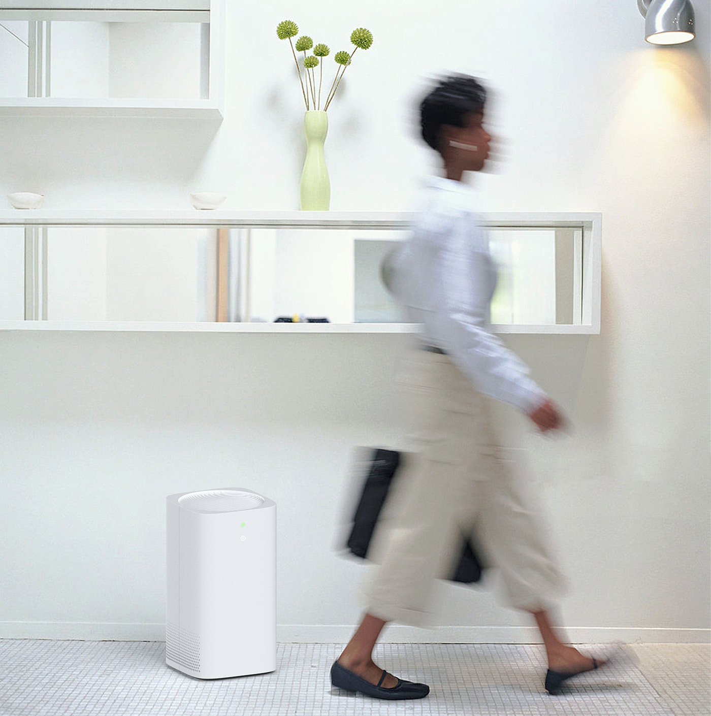air，Jay Kim，air cleaner，intelligence，app，white，