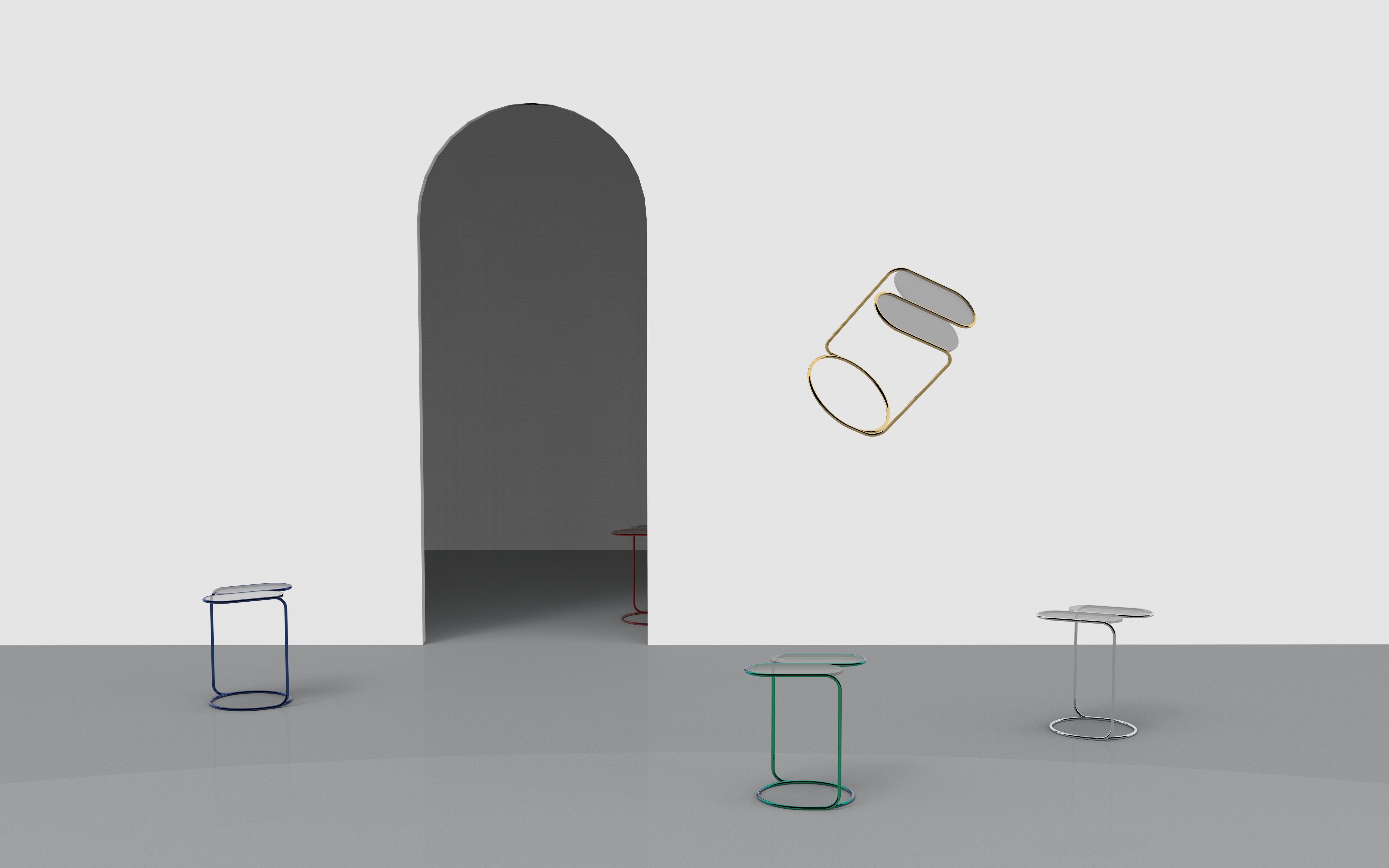 Oriental element，Side table，paper clip，