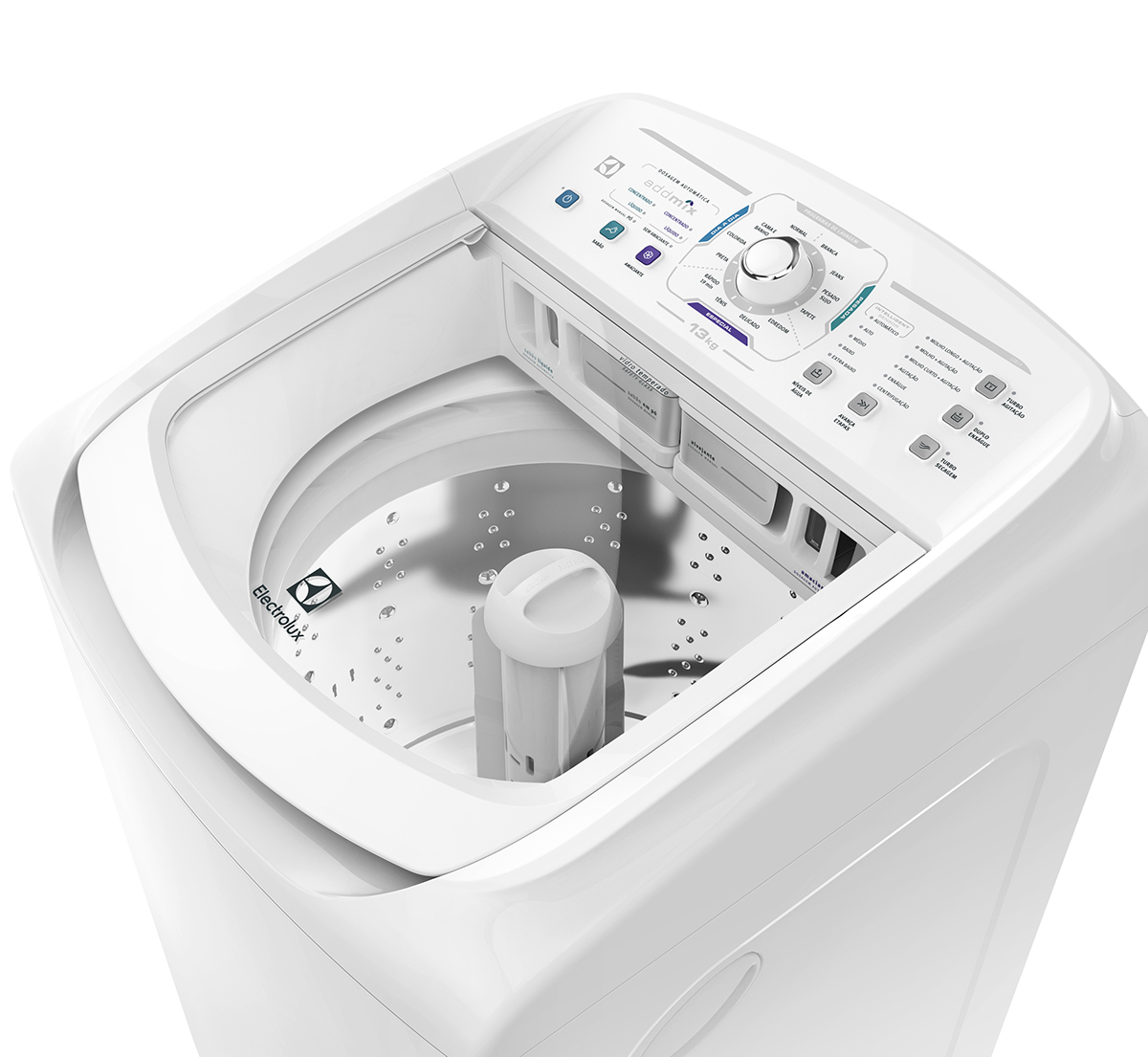 Washing machine，Automatic cleaning machine，Novel detergent distributor，Turbine economical washing machine，white，