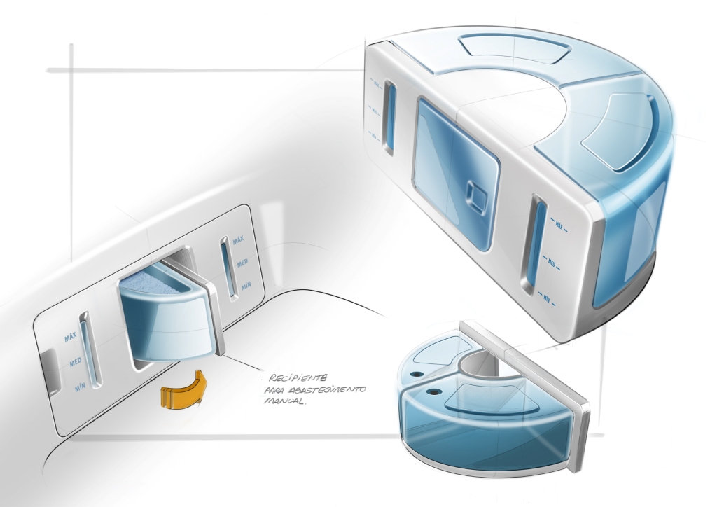 Washing machine，Automatic cleaning machine，Novel detergent distributor，Turbine economical washing machine，white，