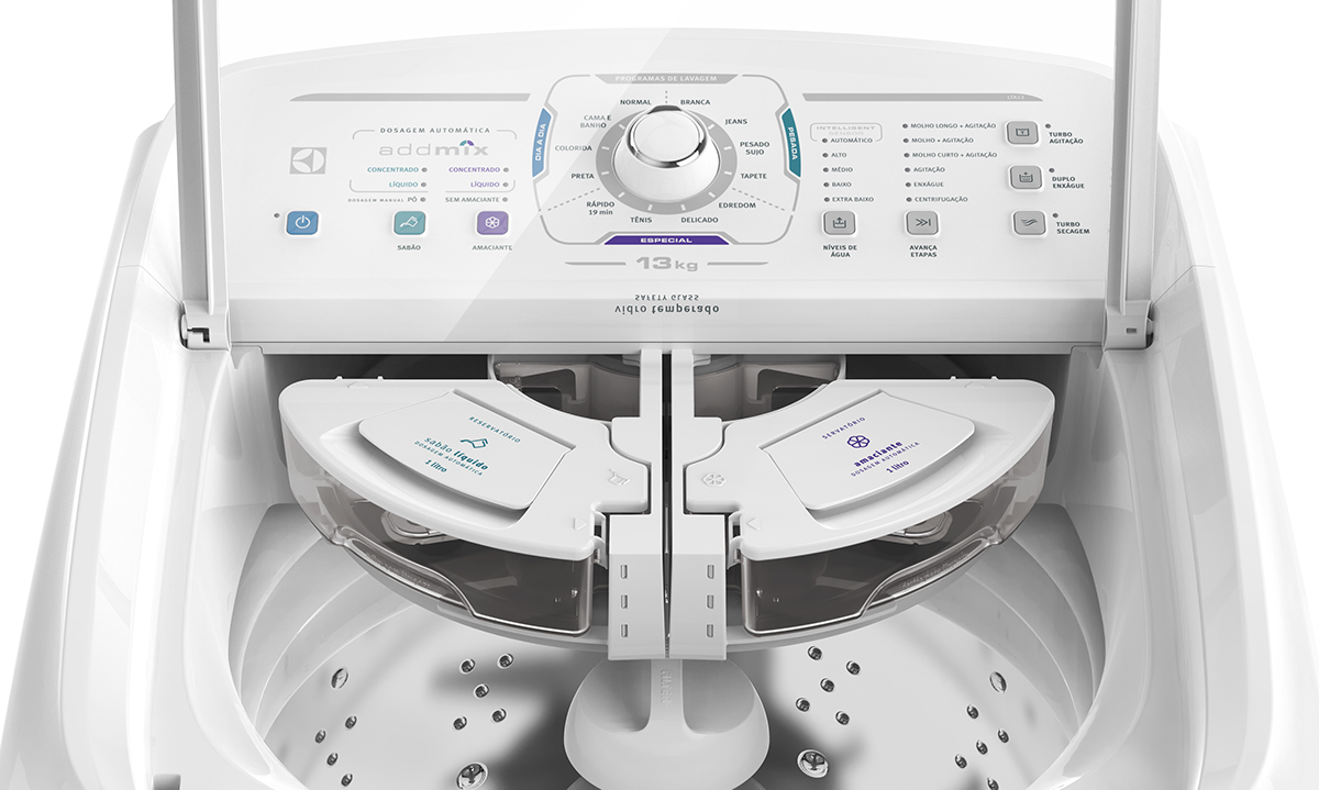 Washing machine，Automatic cleaning machine，Novel detergent distributor，Turbine economical washing machine，white，