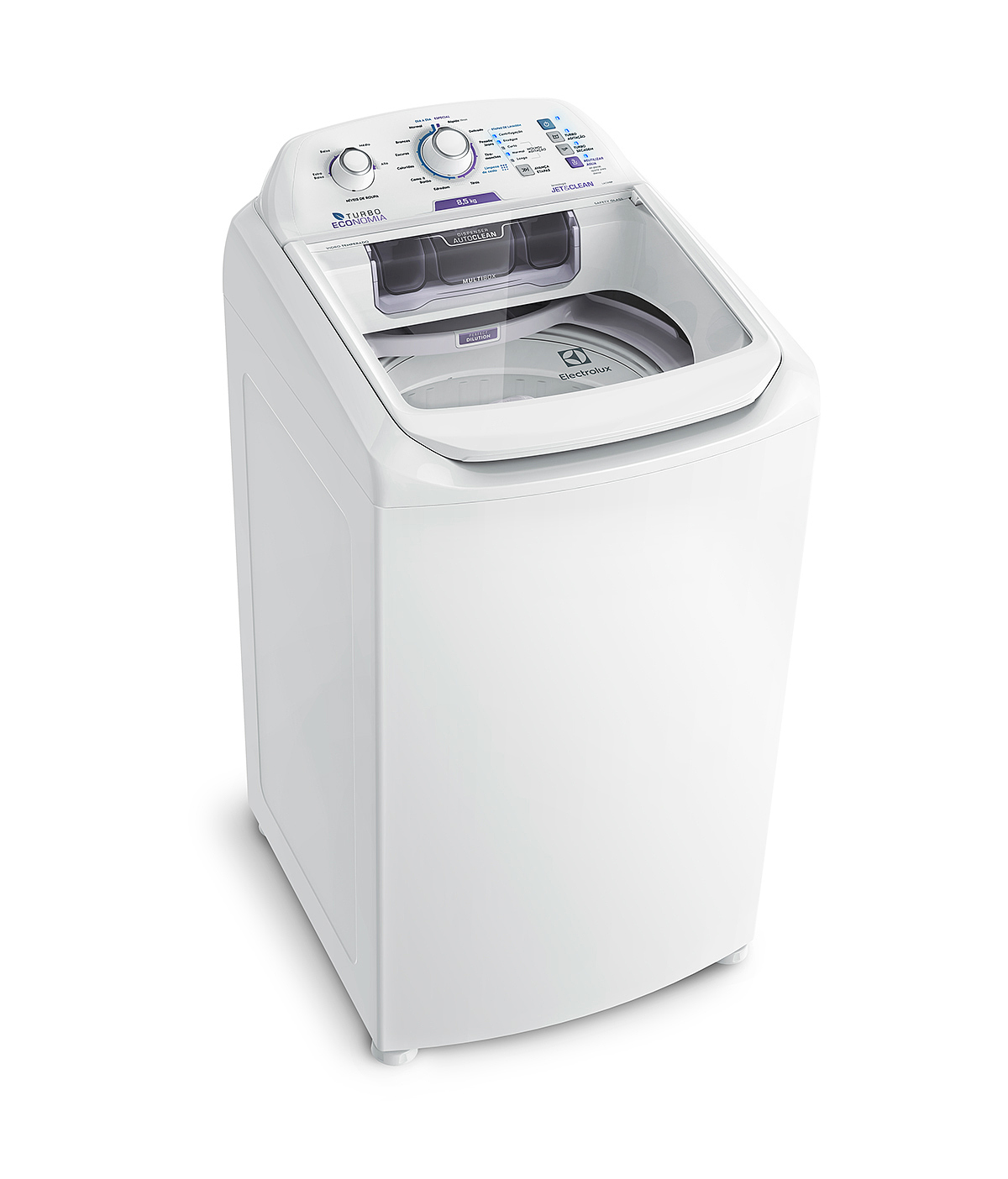 洗衣机，自动清洗机，新型洗涤剂分配器，涡轮经济型洗衣机，白色，