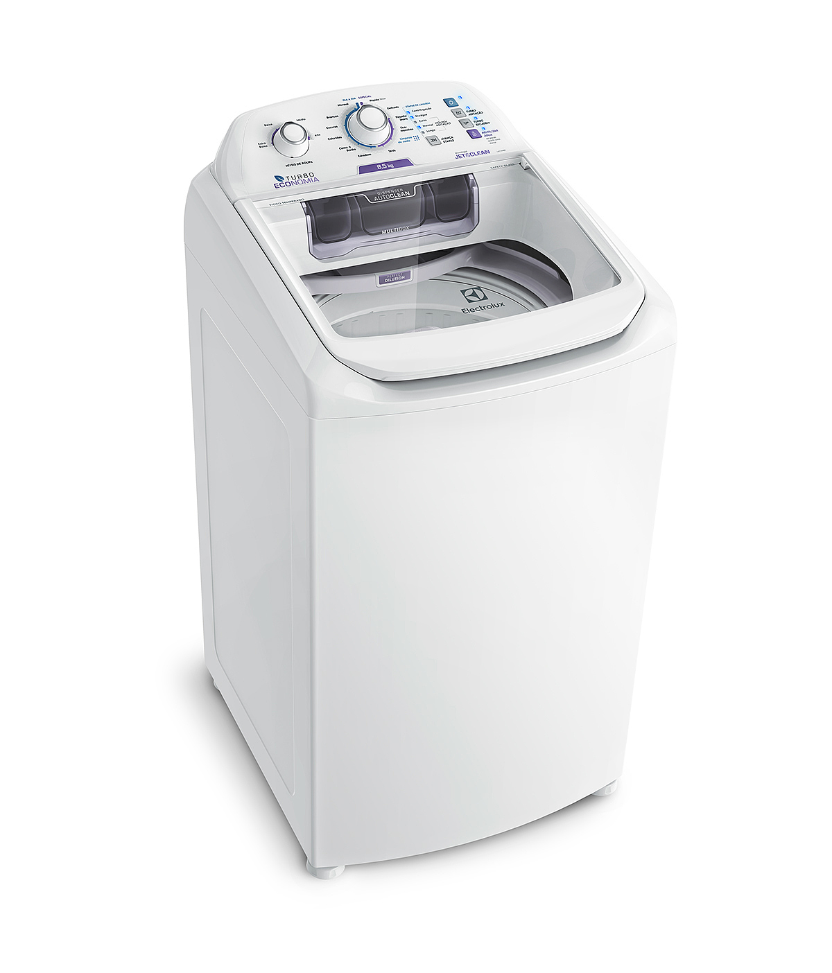 Washing machine，Automatic cleaning machine，Novel detergent distributor，Turbine economical washing machine，white，
