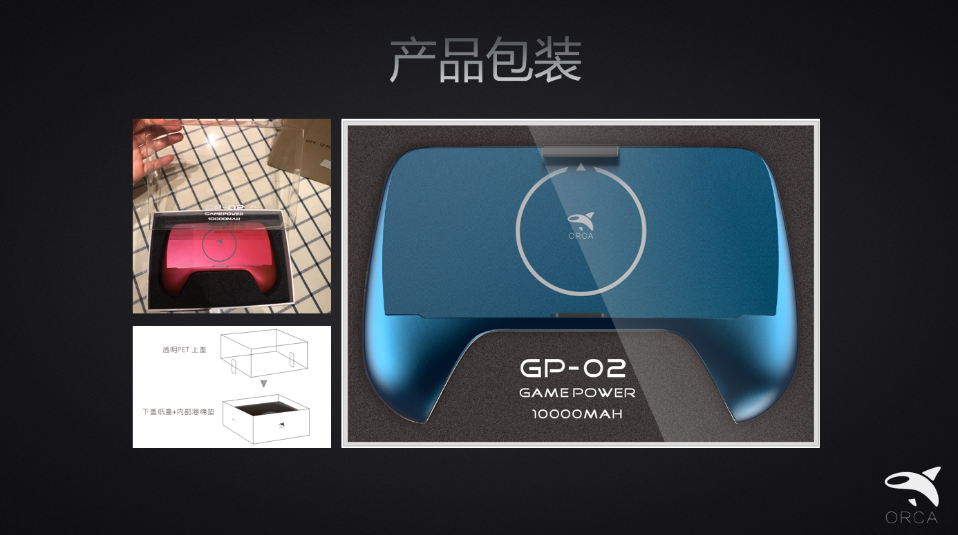 Handle，Killer whale design，portable source，