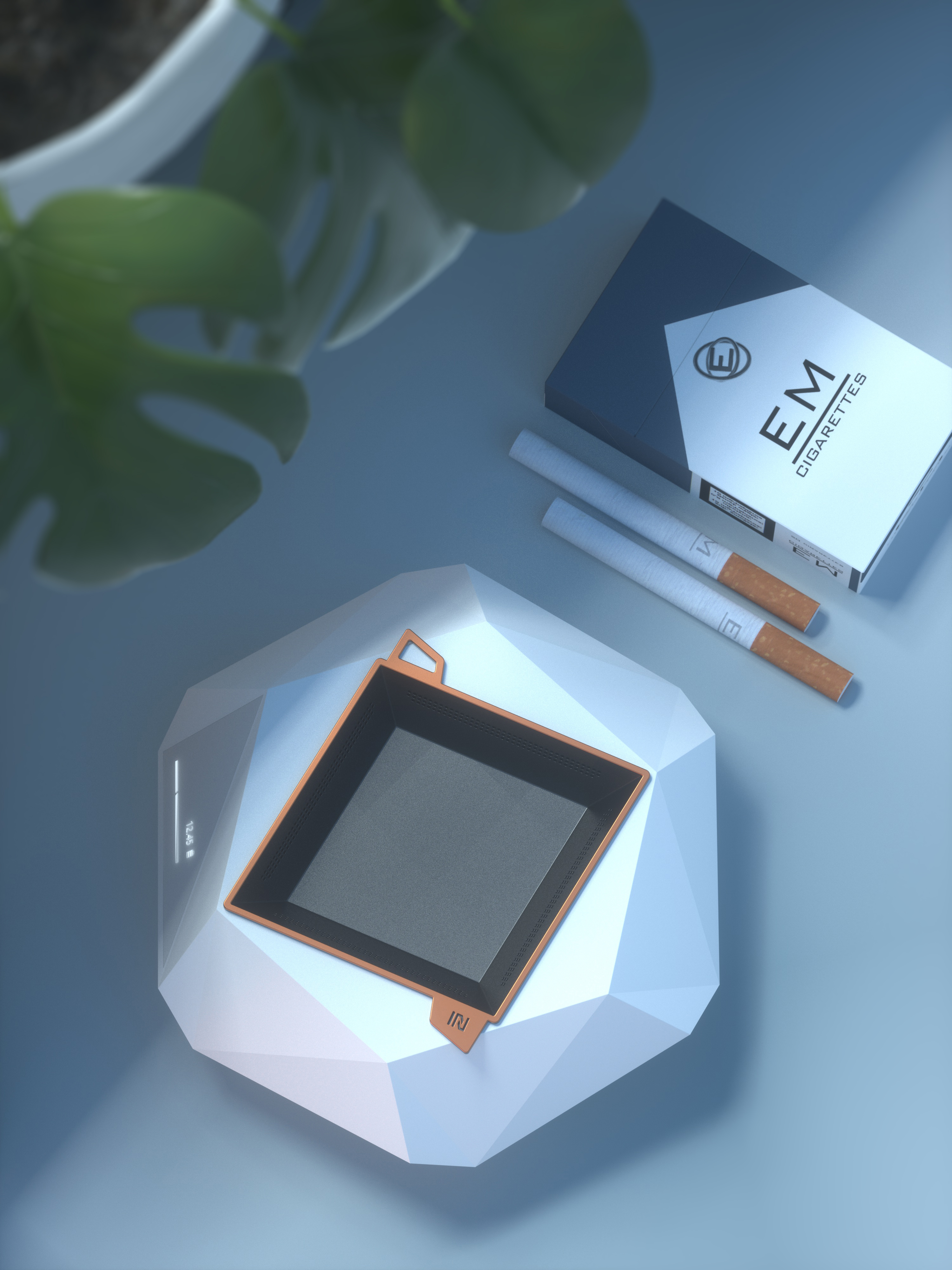 Air purification ashtray，Intelligent ashtray，