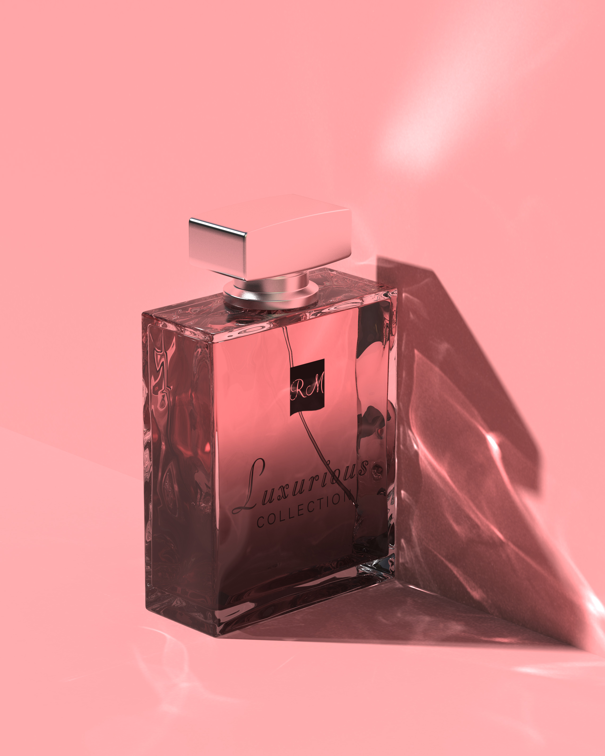 Perfume bottle，Render，practice，Focal scattering，keyshot，