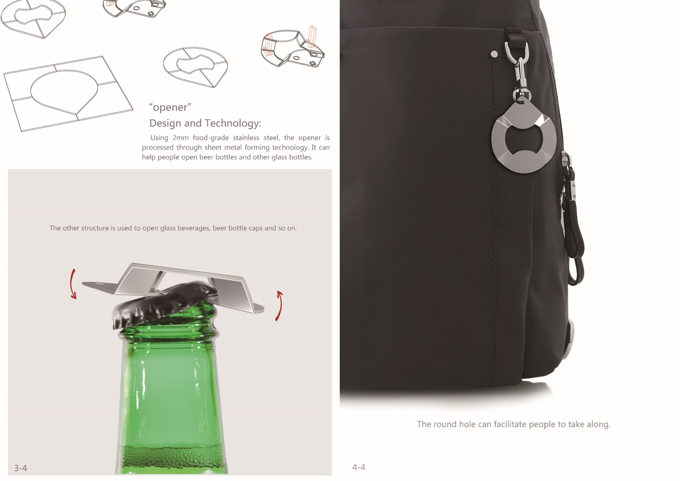 Multipurpose bottle sticking opening，