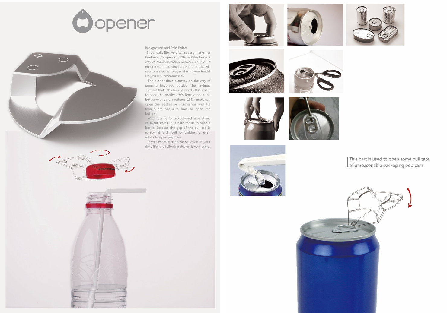 Multipurpose bottle sticking opening，