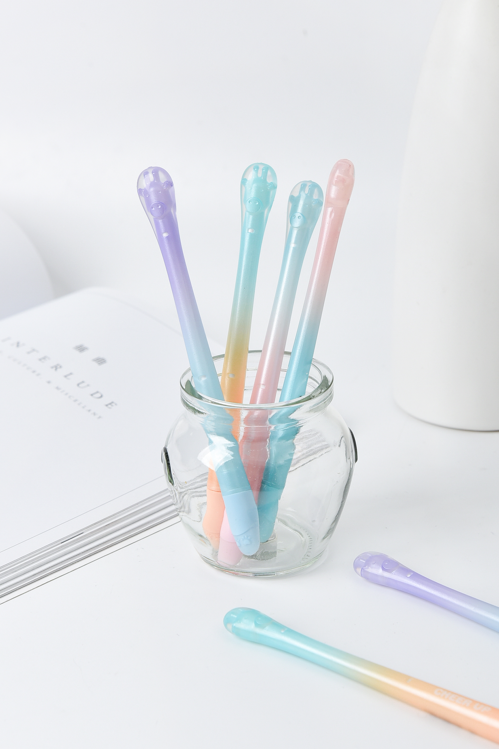 Korean creative cute cute giraffe soft glue，