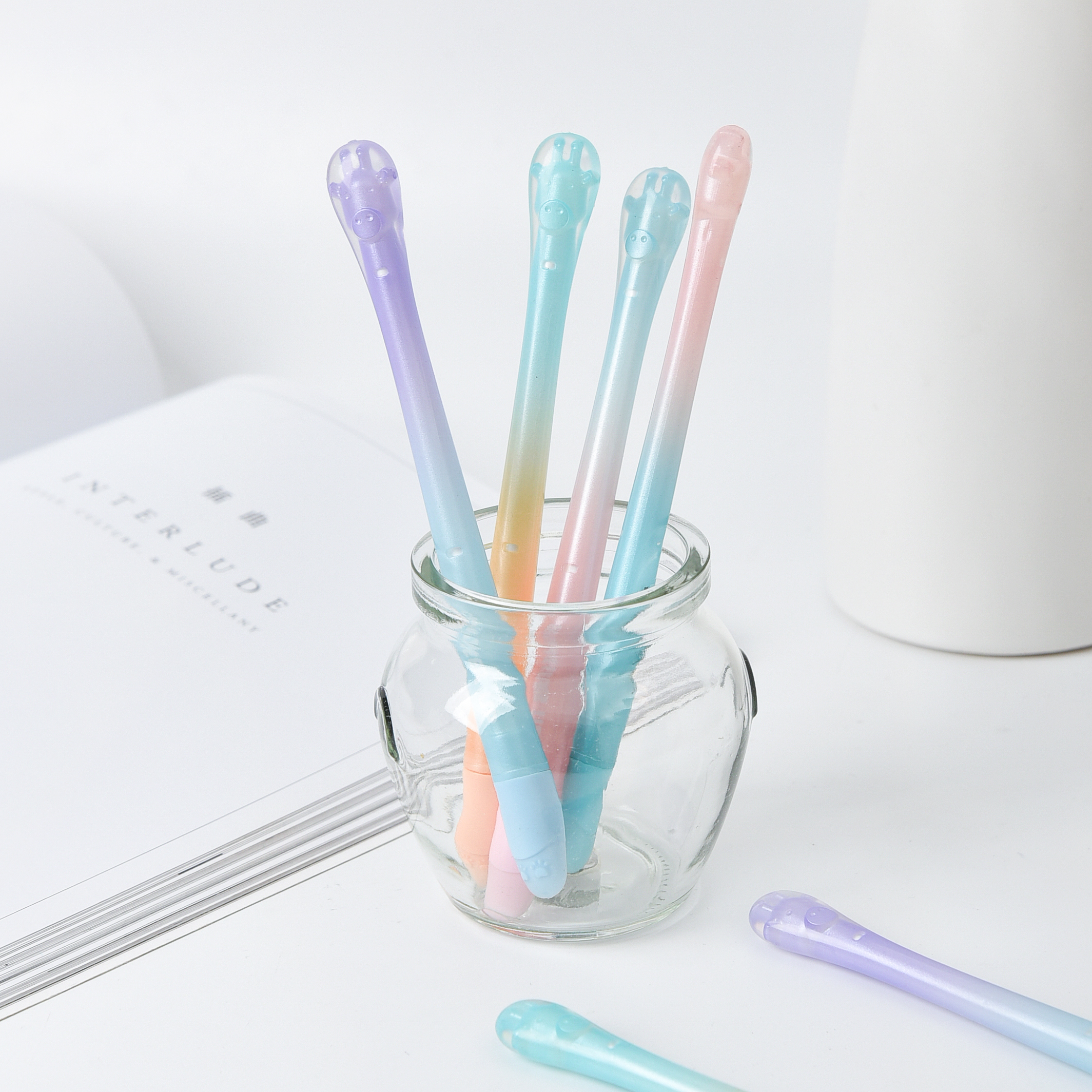 Korean creative cute cute giraffe soft glue，