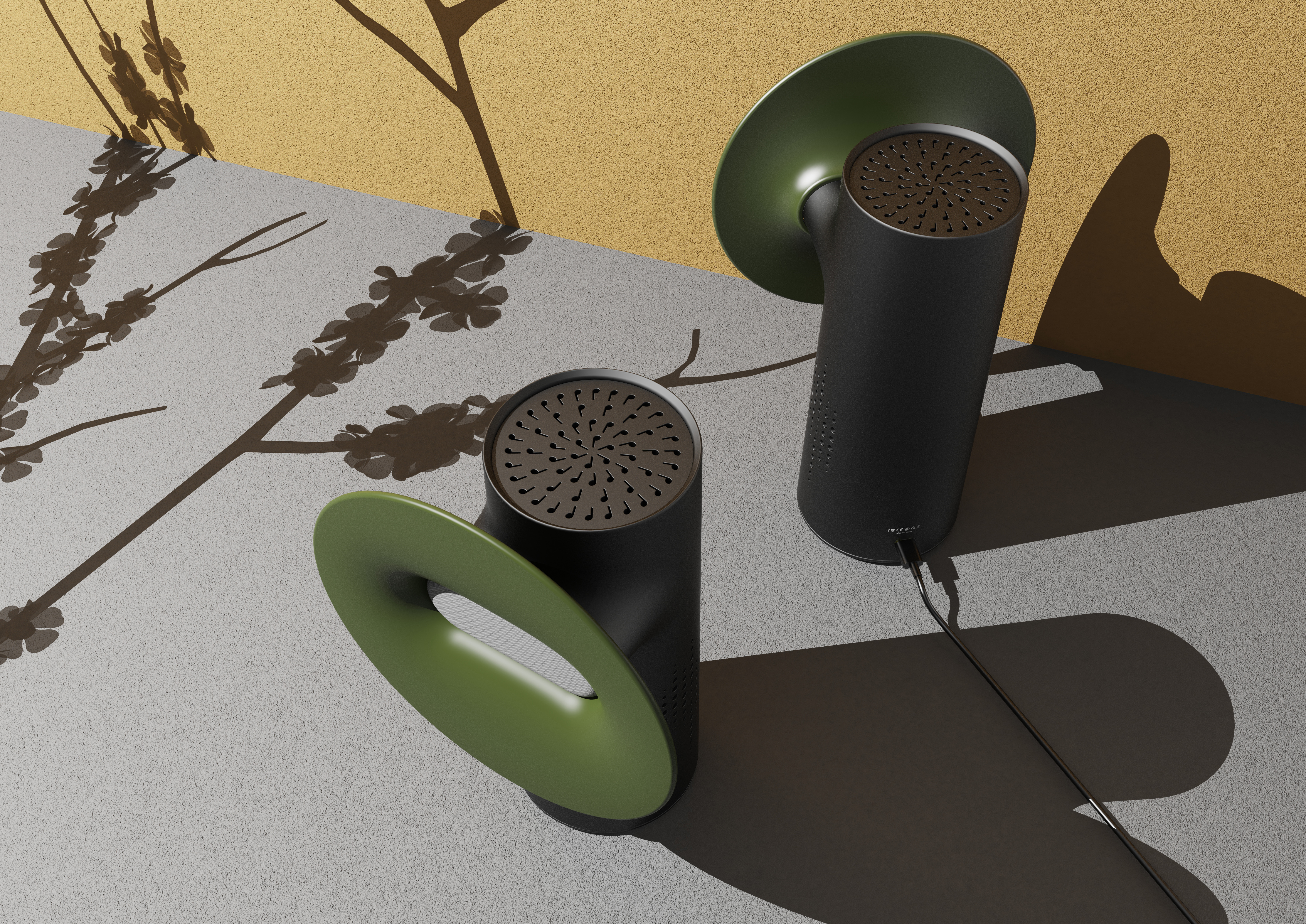 loudspeaker box，sound，music，Big horn，Emotional design，Rural loudspeaker broadcasting，Telegraph Pole，player，