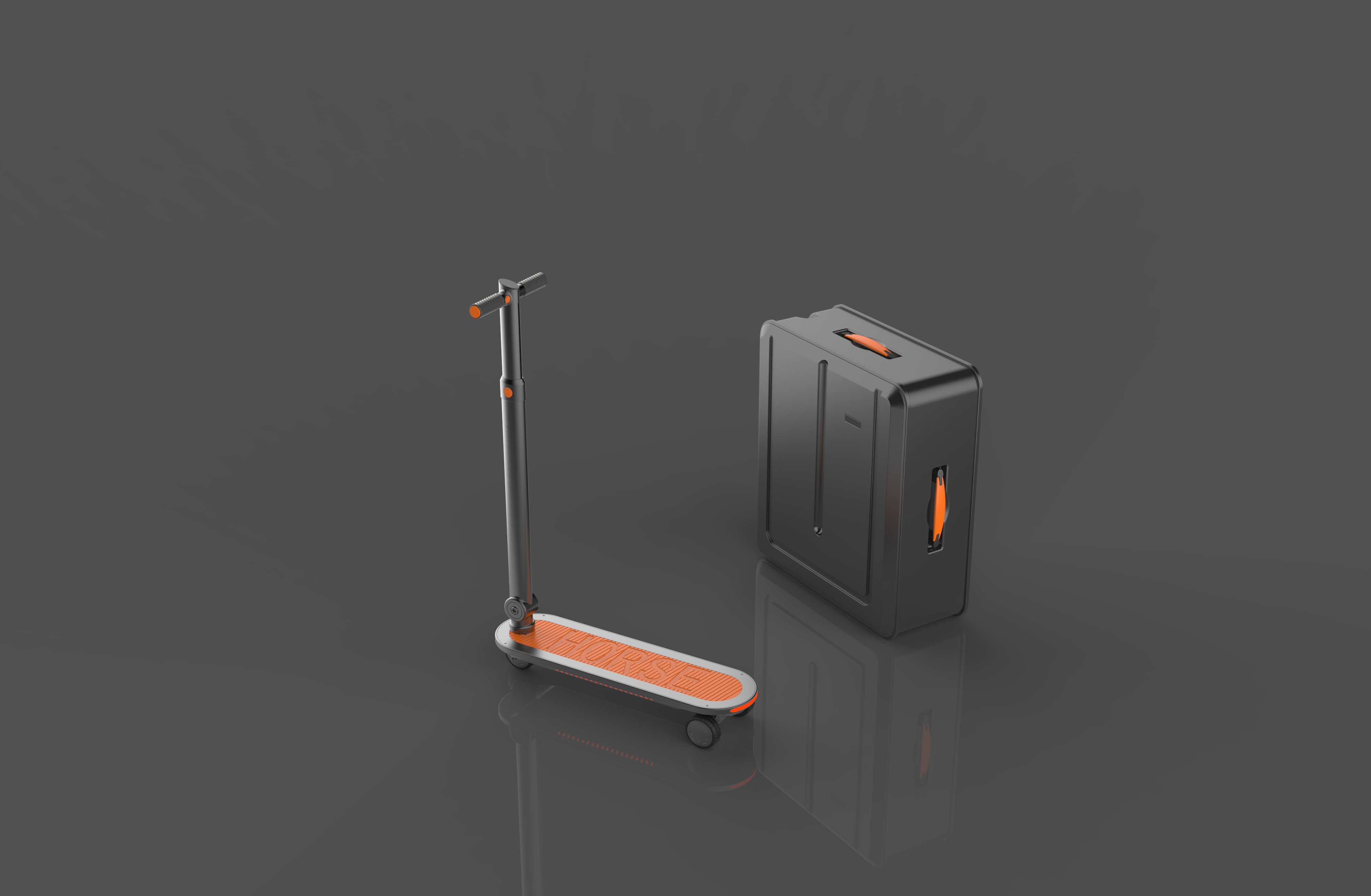 Redesign，Transportation tools，Scooter，suitcase，