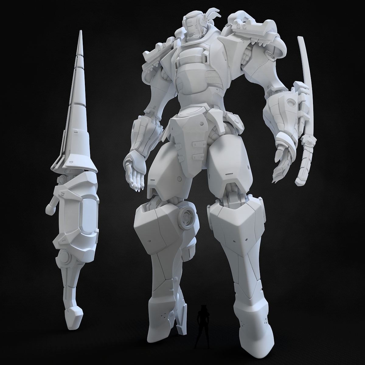 robot，Model，Rendering，design sketch，