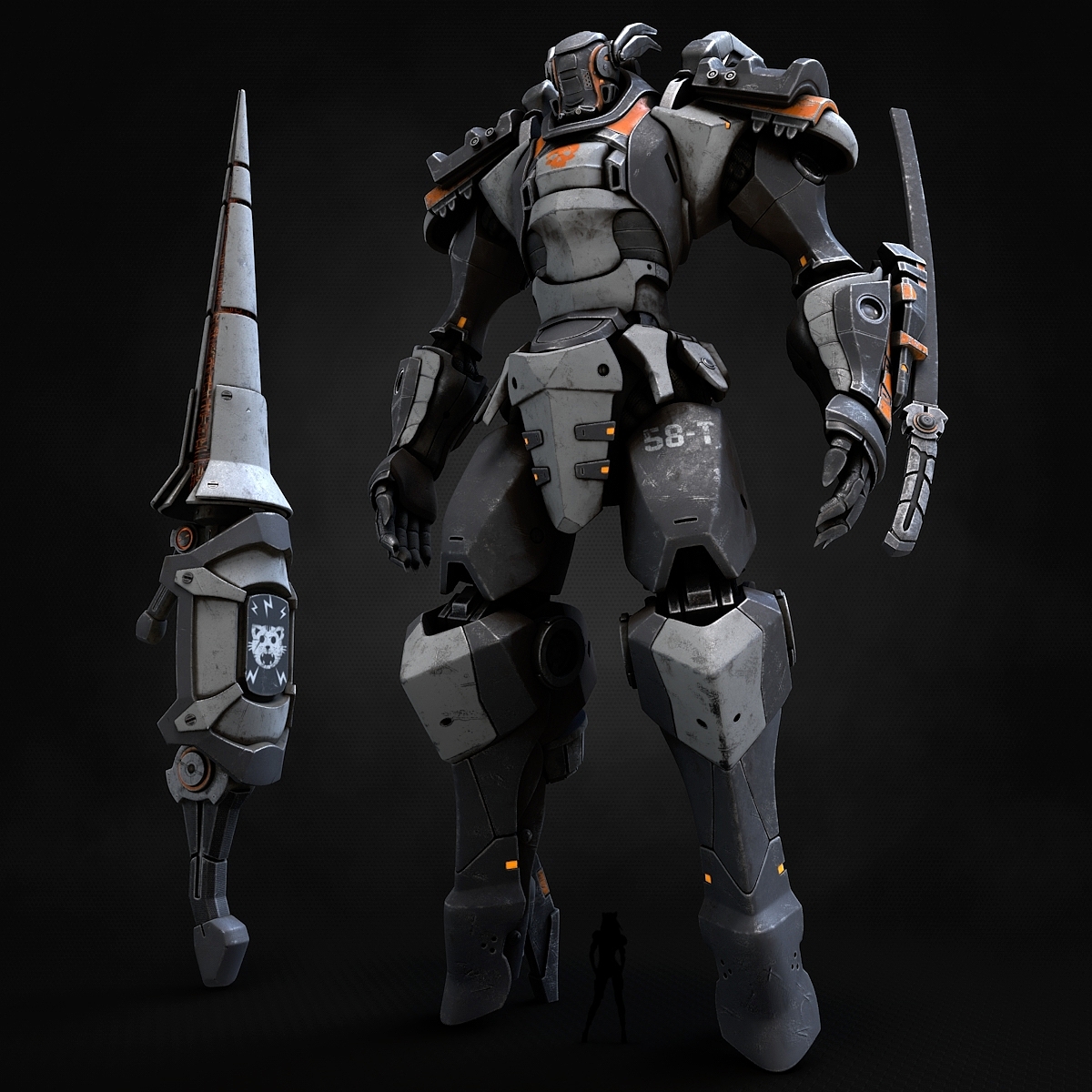 robot，Model，Rendering，design sketch，