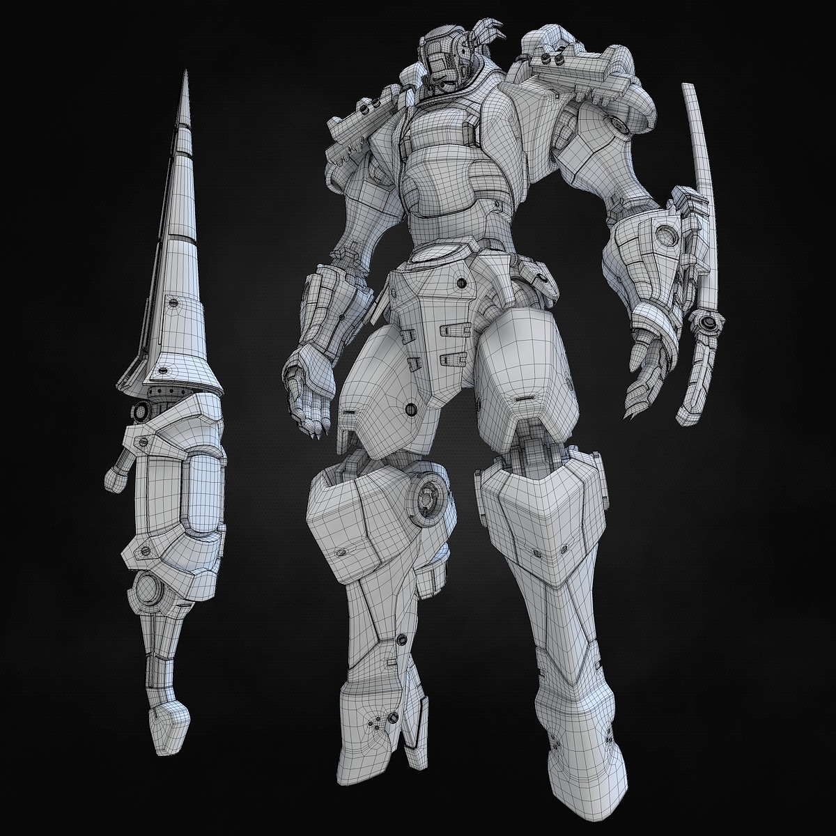 robot，Model，Rendering，design sketch，