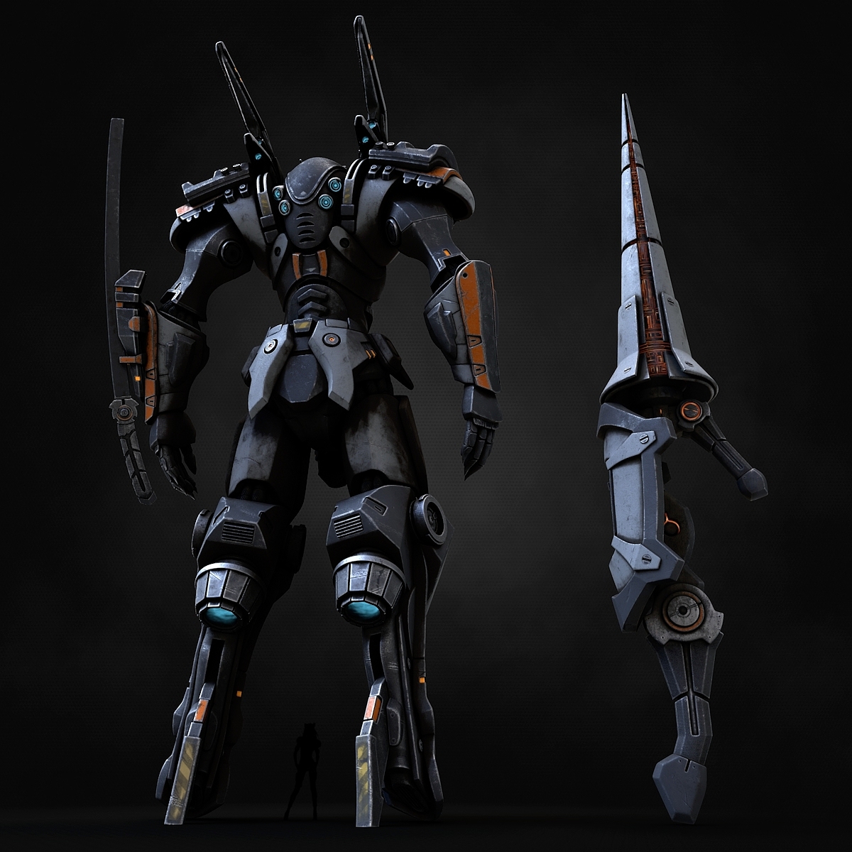 robot，Model，Rendering，design sketch，