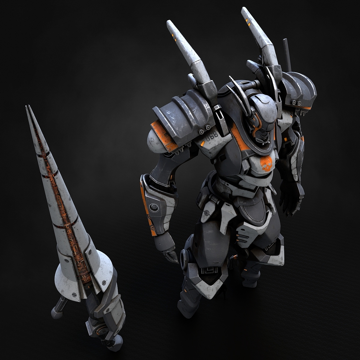 robot，Model，Rendering，design sketch，