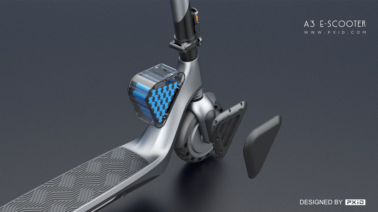 Scooter design，Design of electric scooter，Electric vehicle design，Electric bicycle design，Electric motorcycle design，Design of transportation tools，Pxid product oriented industrial design，