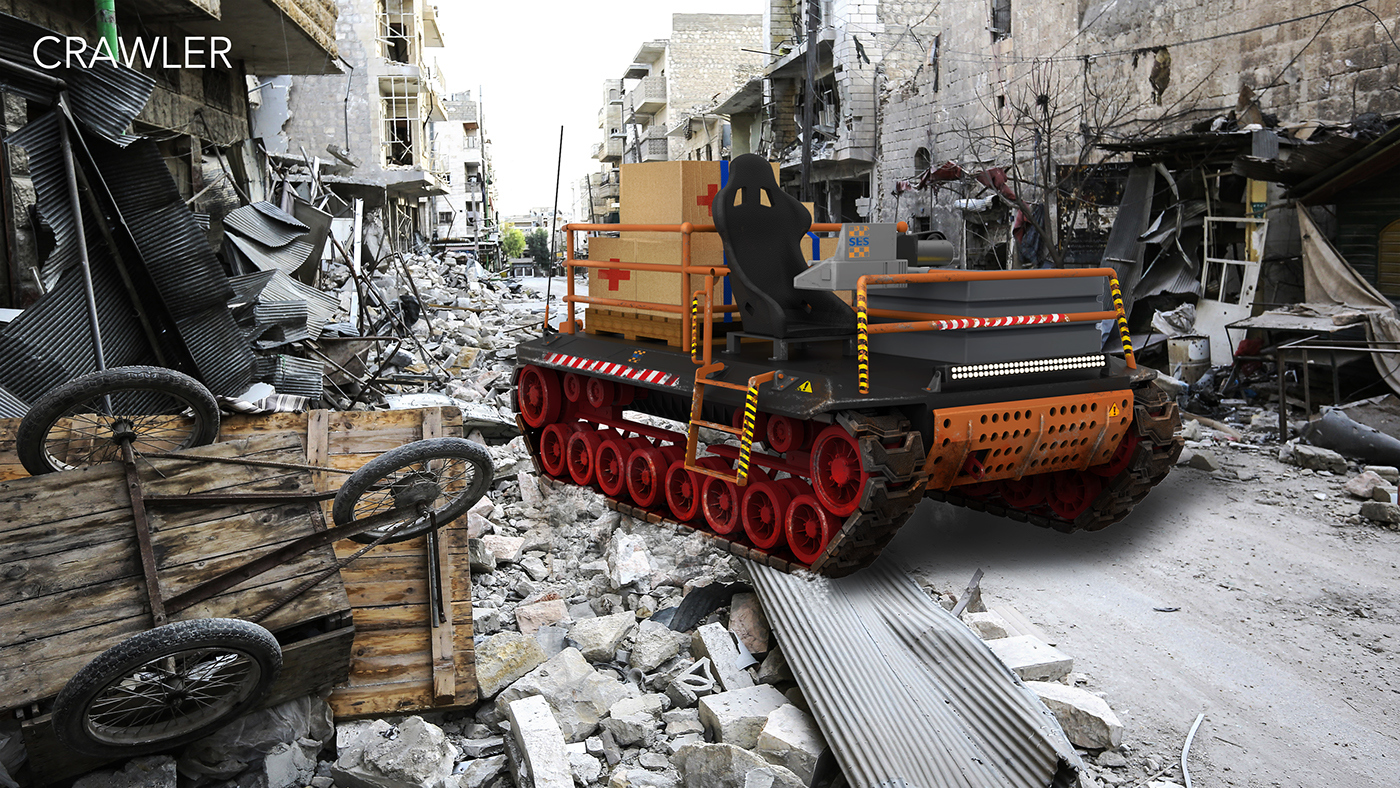 rescue，intelligence，science and technology，Tool car，industrial design，