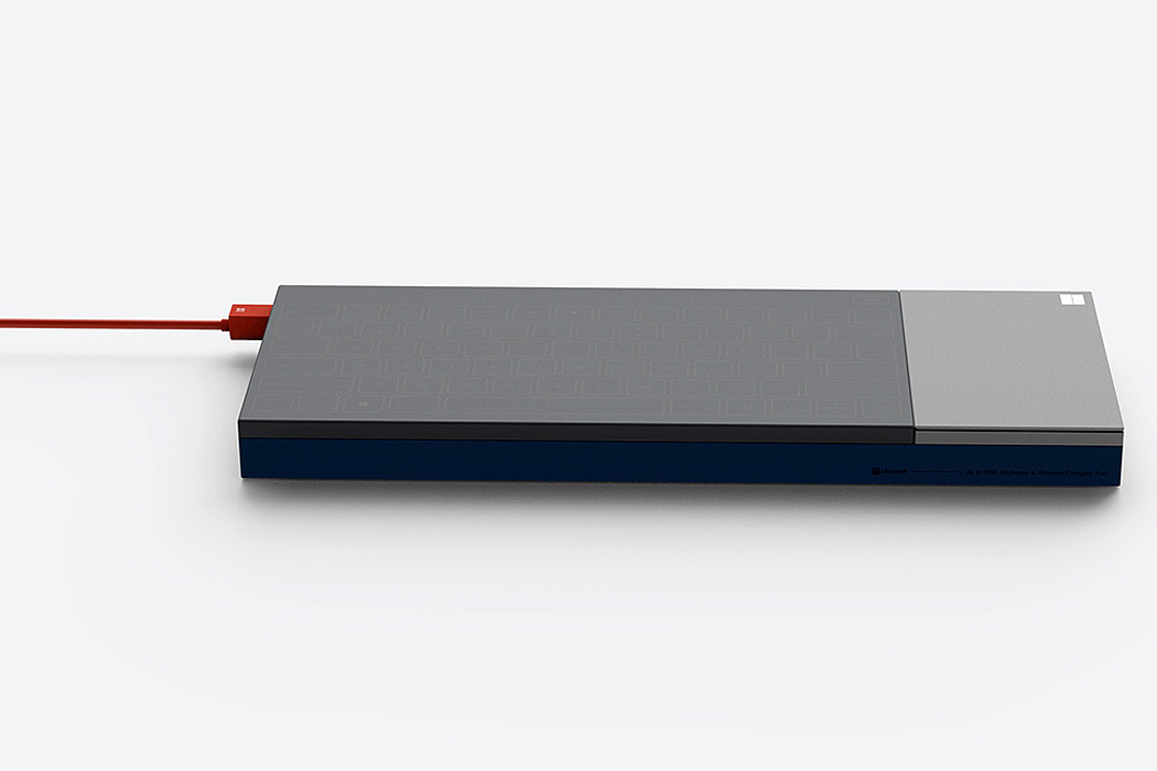 originality，Design，Portable，Touch Pad，Microsoft concept keyboard，
