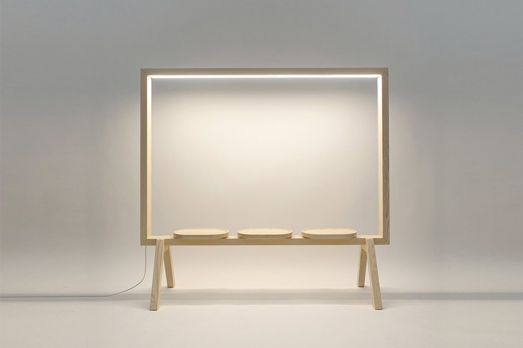 Screen divider，Potted plants，lighting，