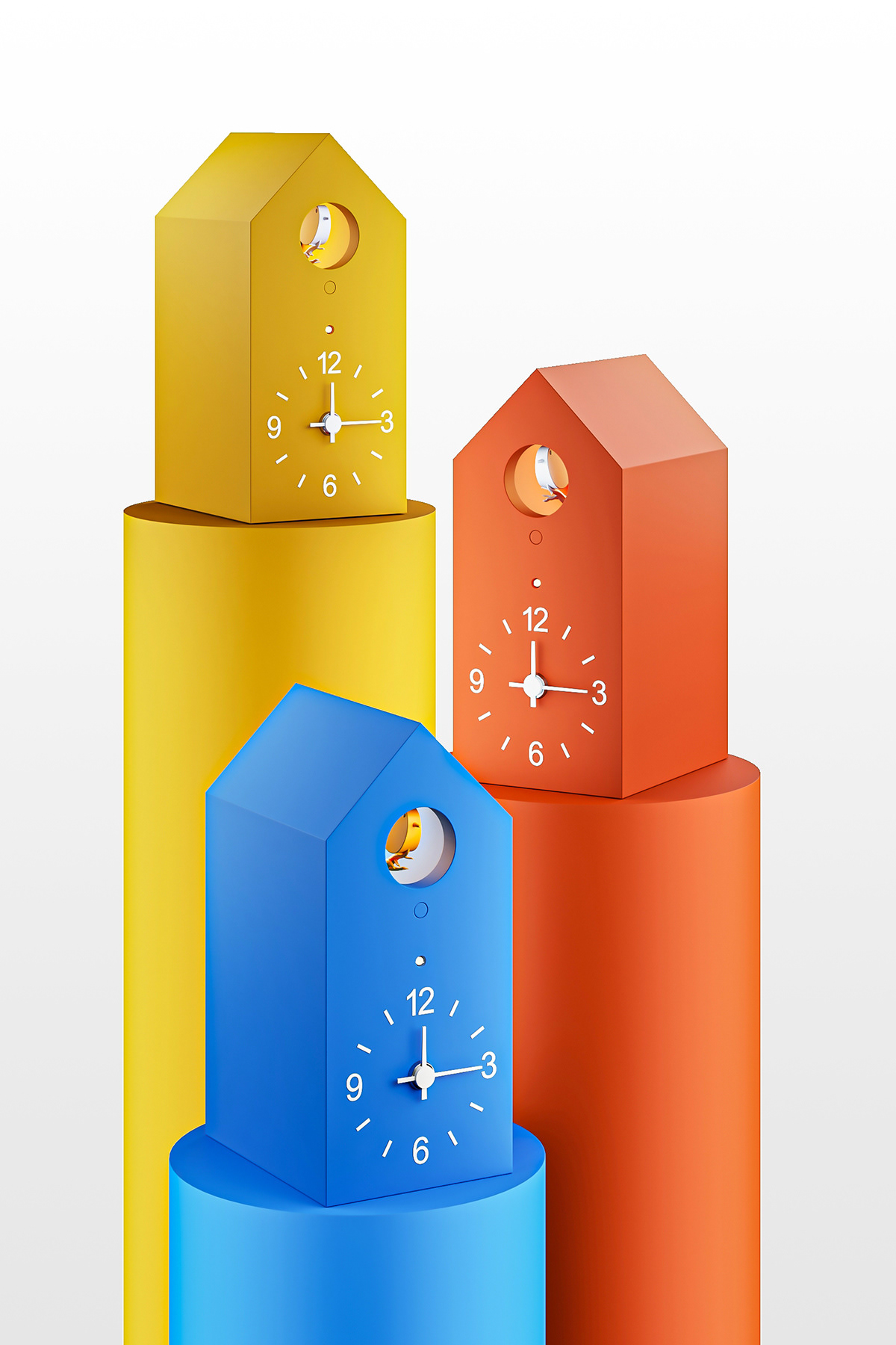 Simplicity，Cuckoo clock ，Goo Goo clock，modeling，Clock，time，