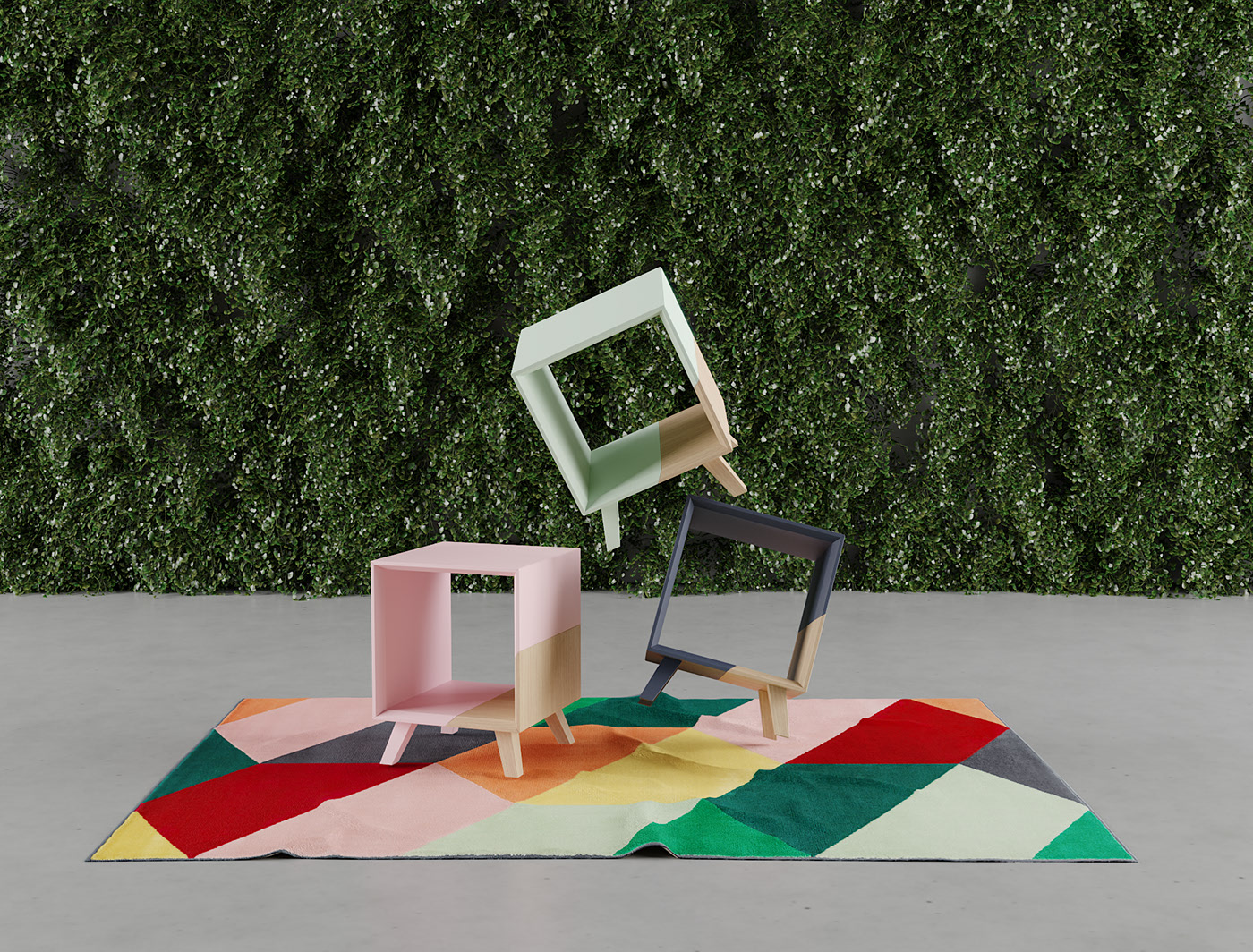 wooden ，Cube，bookshelf，