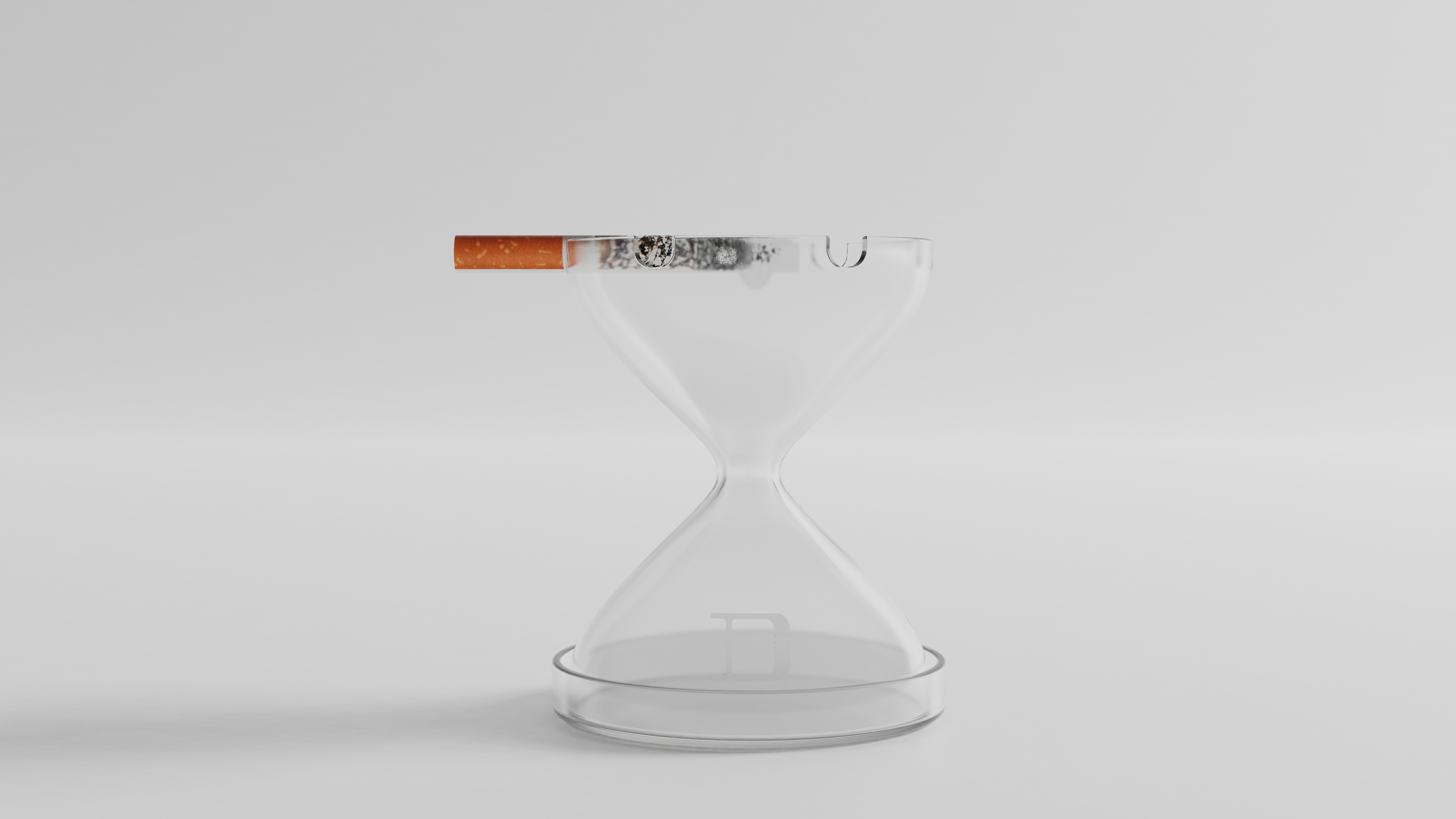 ashtray，time，hourglass，