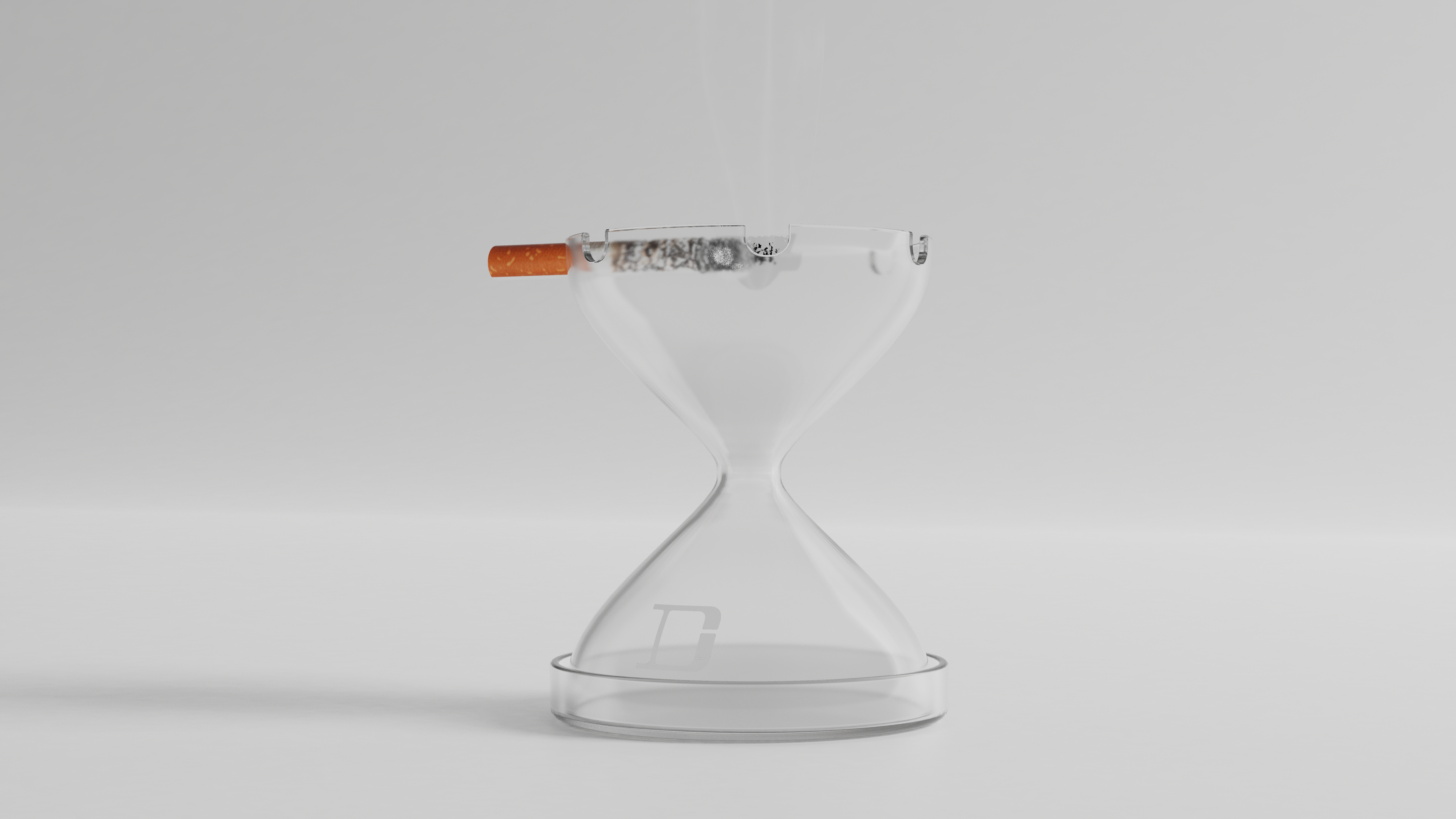 ashtray，time，hourglass，
