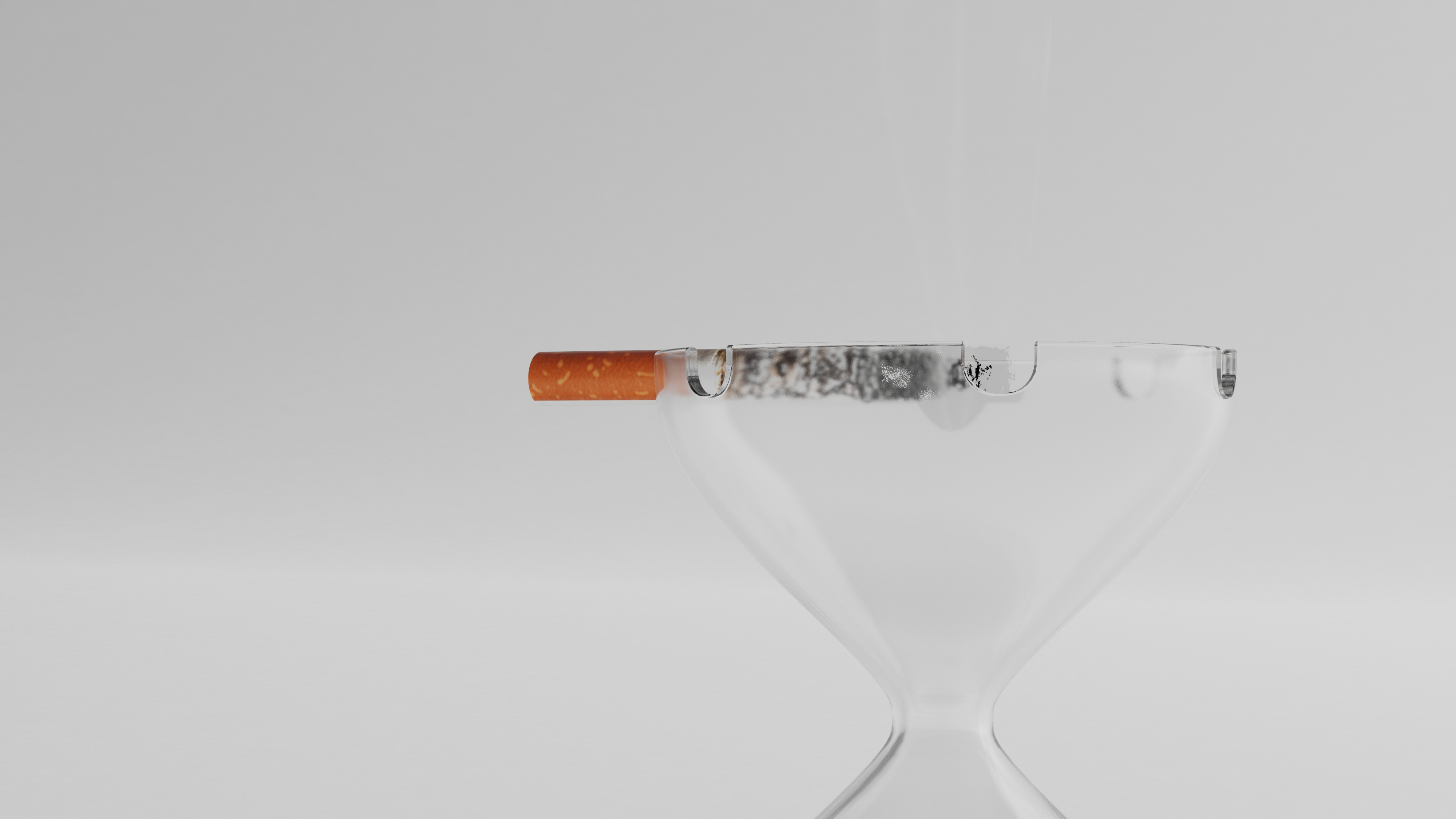 ashtray，time，hourglass，