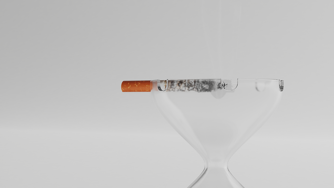 ashtray，time，hourglass，